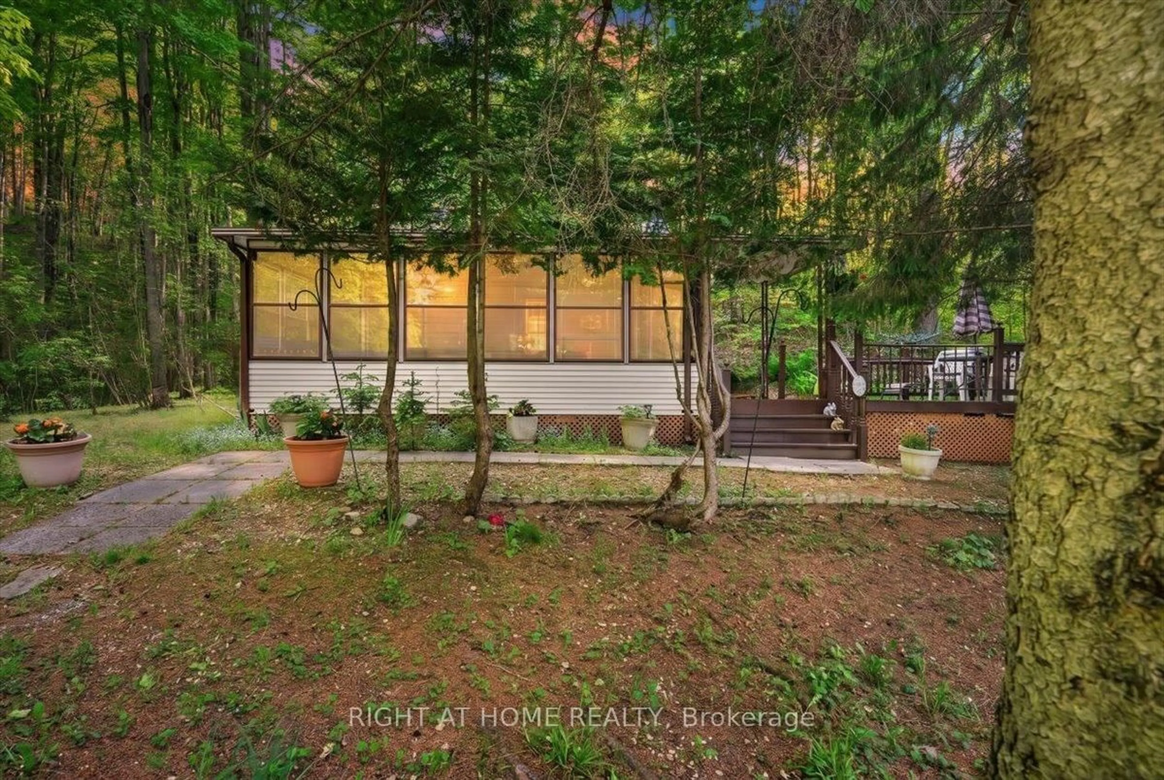 Patio, forest/trees view for 142571 35 Rd #201, West Grey Ontario N0G 1C0