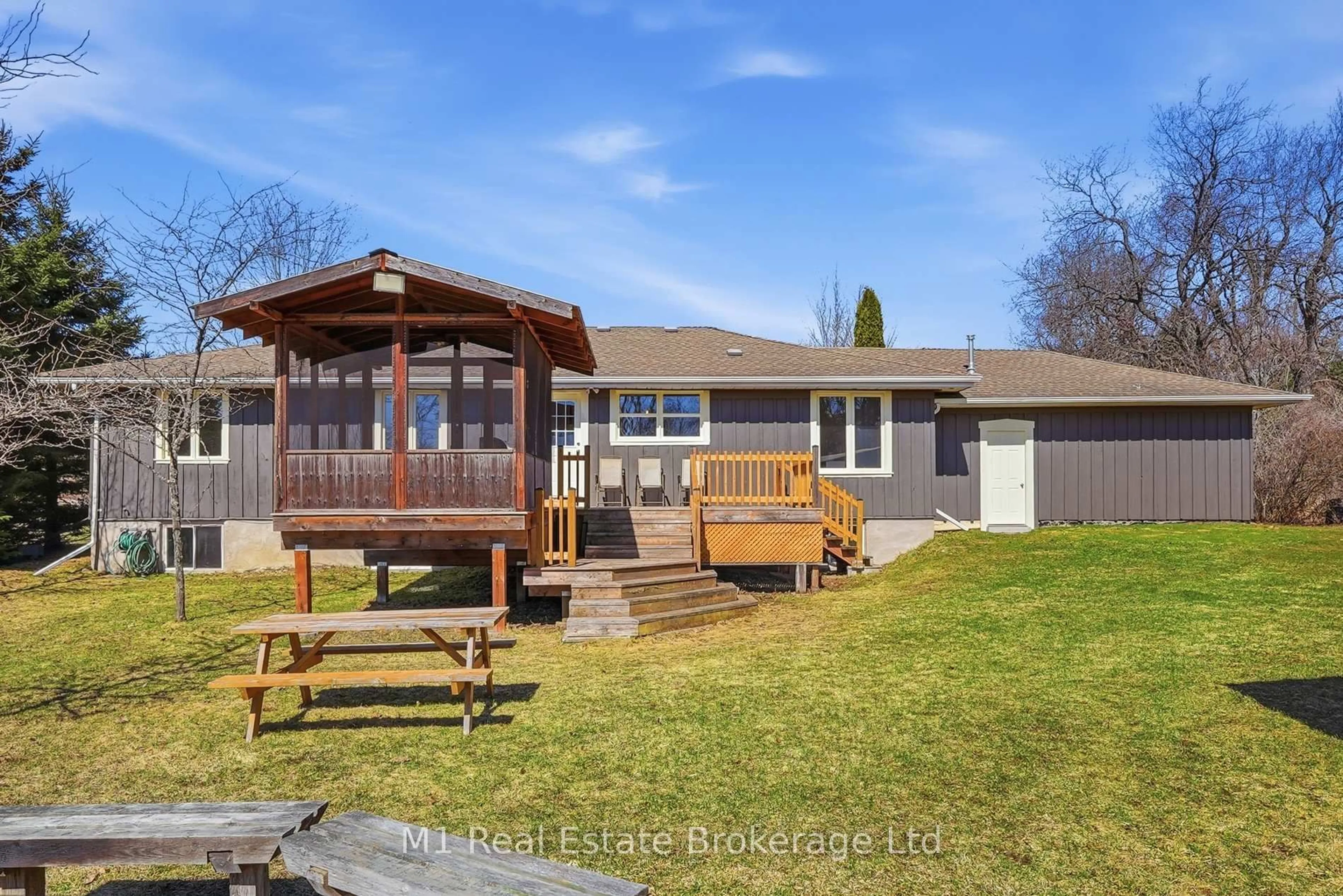 A pic from outside/outdoor area/front of a property/back of a property/a pic from drone, water/lake/river/ocean view for 9467 Wellington Rd 124, Erin Ontario N0B 1T0