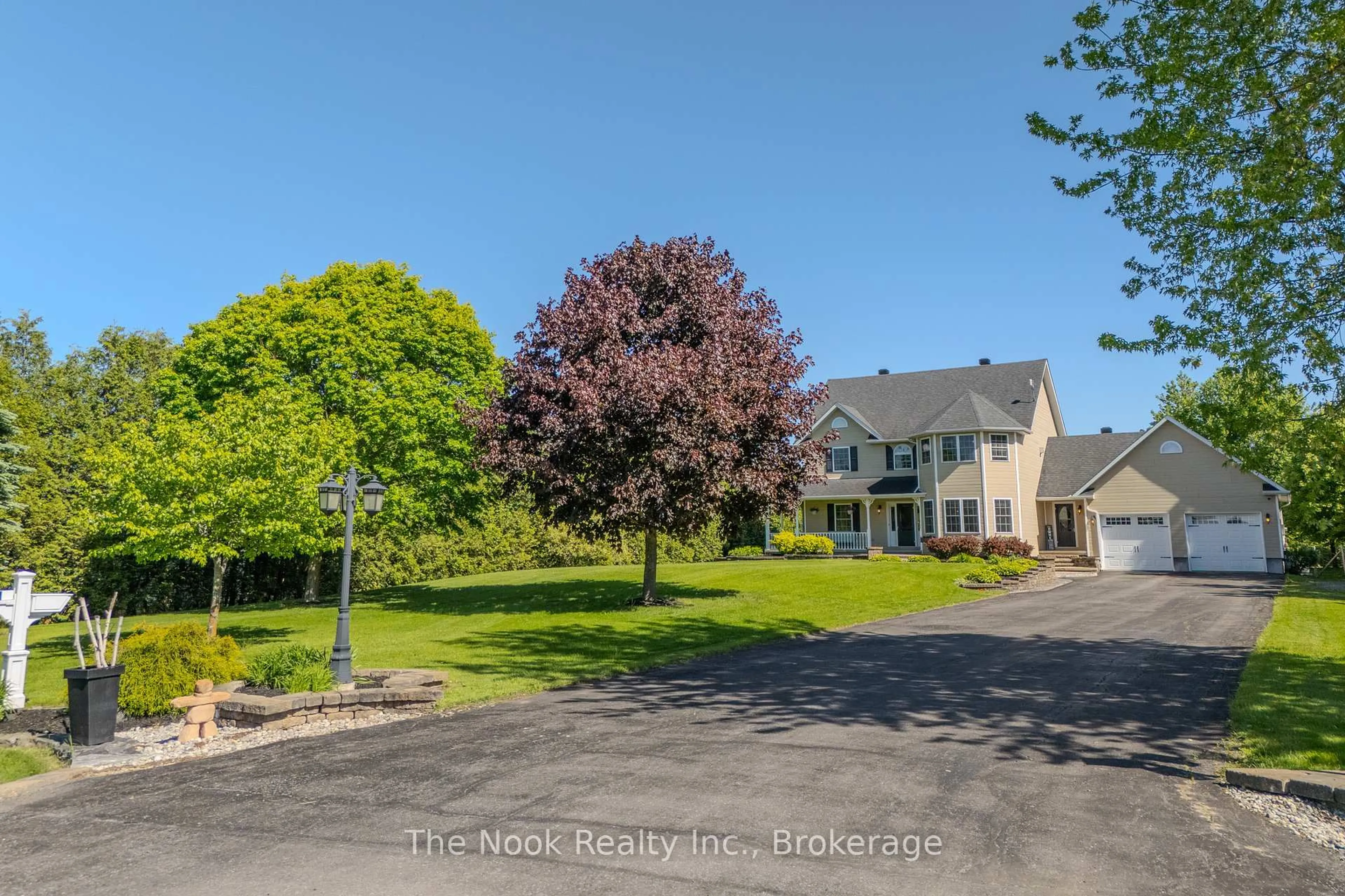 A pic from outside/outdoor area/front of a property/back of a property/a pic from drone, street for 20296 Kenyon Conc Rd 1 Rd, North Glengarry Ontario K0C 1A0