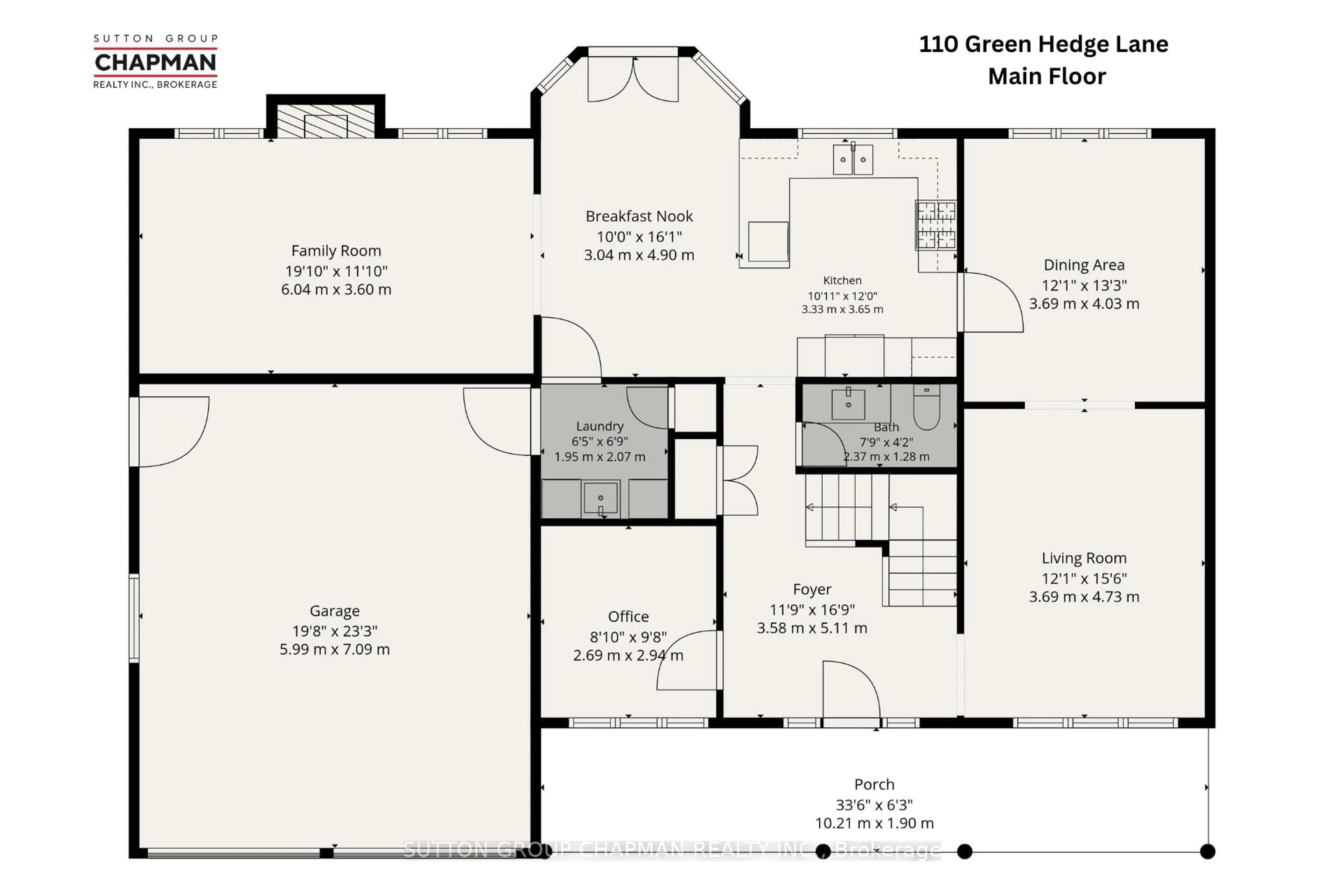 Floor plan for 110 Green Hedge Lane, London North Ontario N6H 5A7