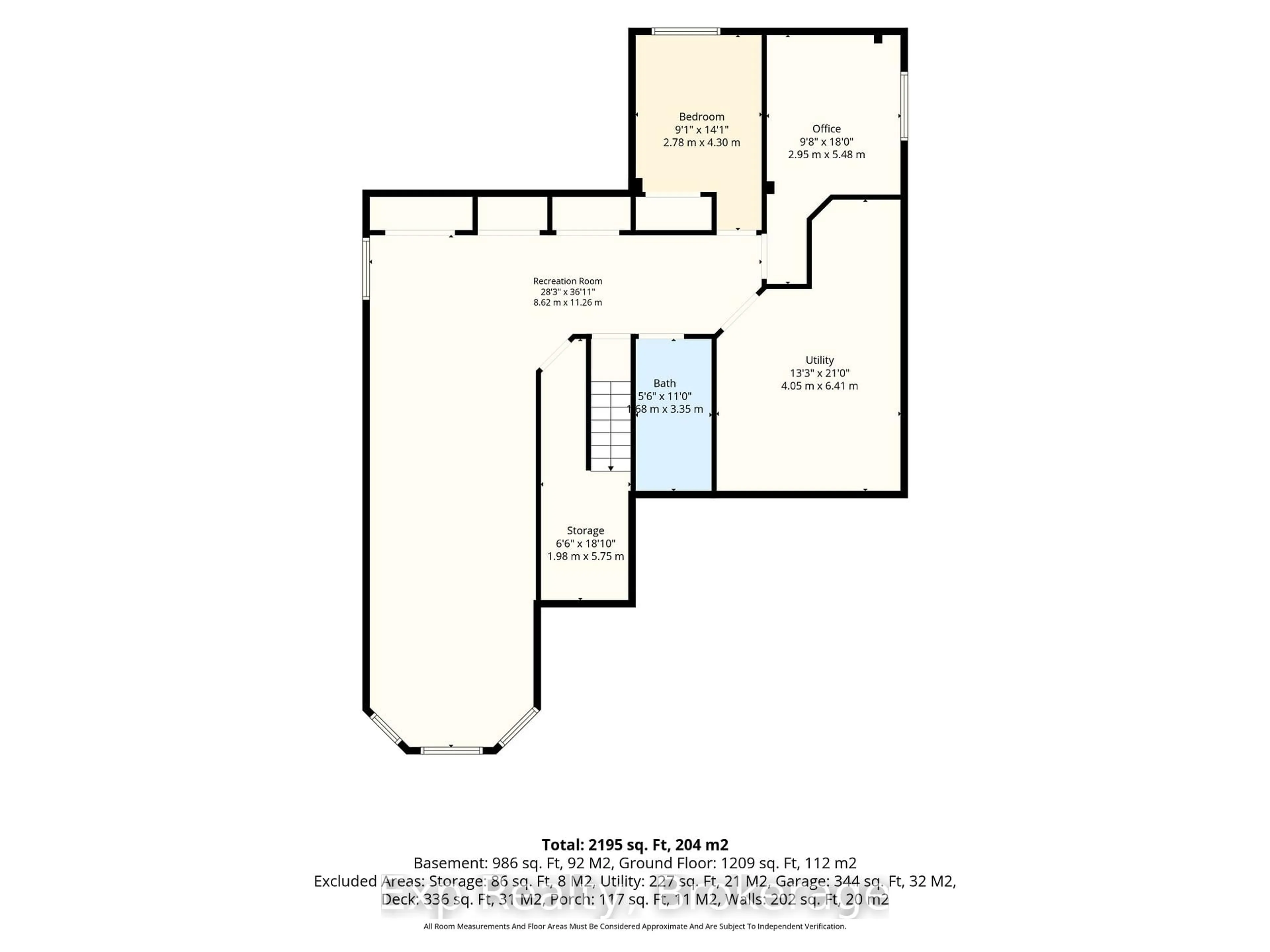 Floor plan for 1106 Fawn Crt, Kingston Ontario K7P 0A3