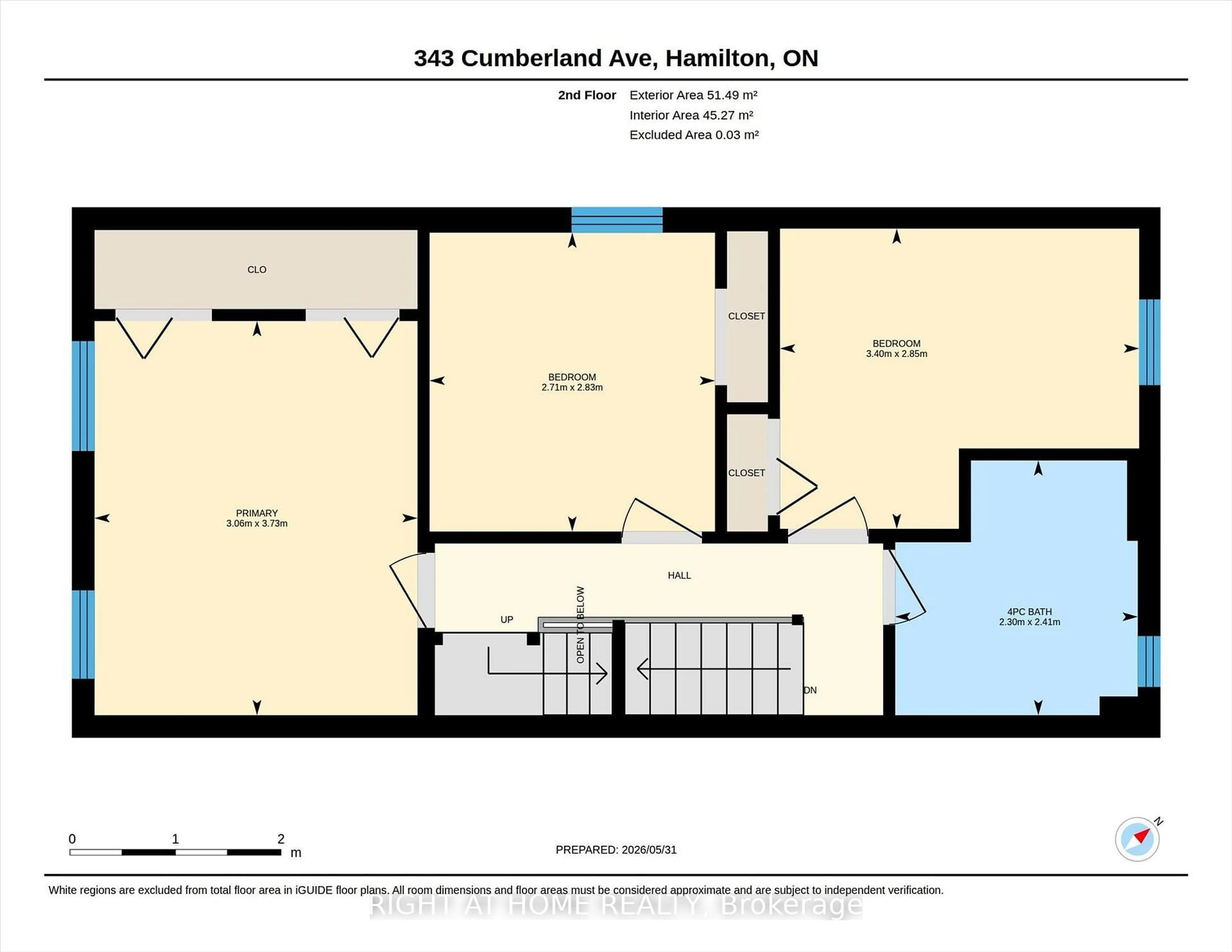 Floor plan for 343 Cumberland Ave, Hamilton Ontario L8M 2A4
