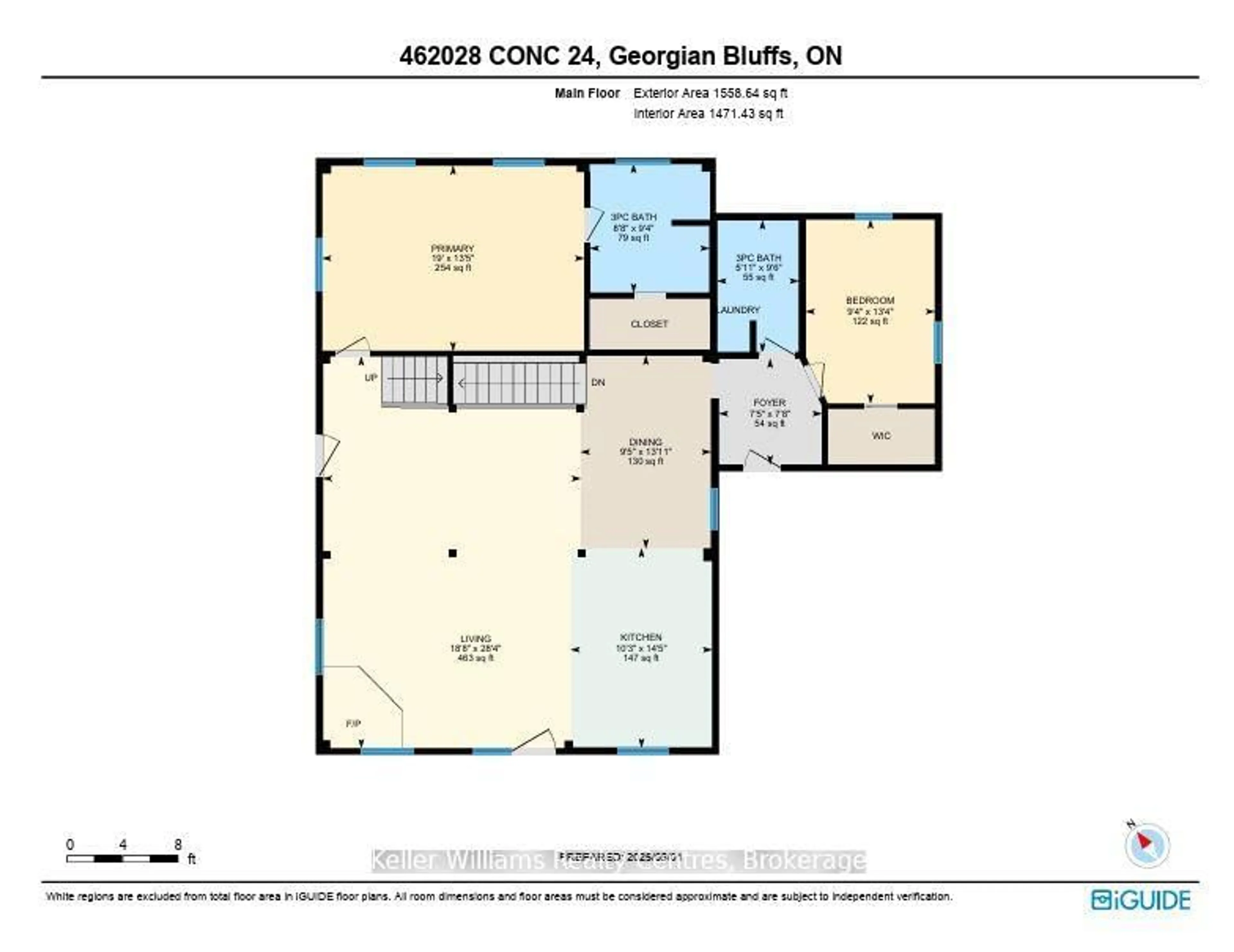 Floor plan for 462028 Concession 24 Rd, Georgian Bluffs Ontario N0H 2T0