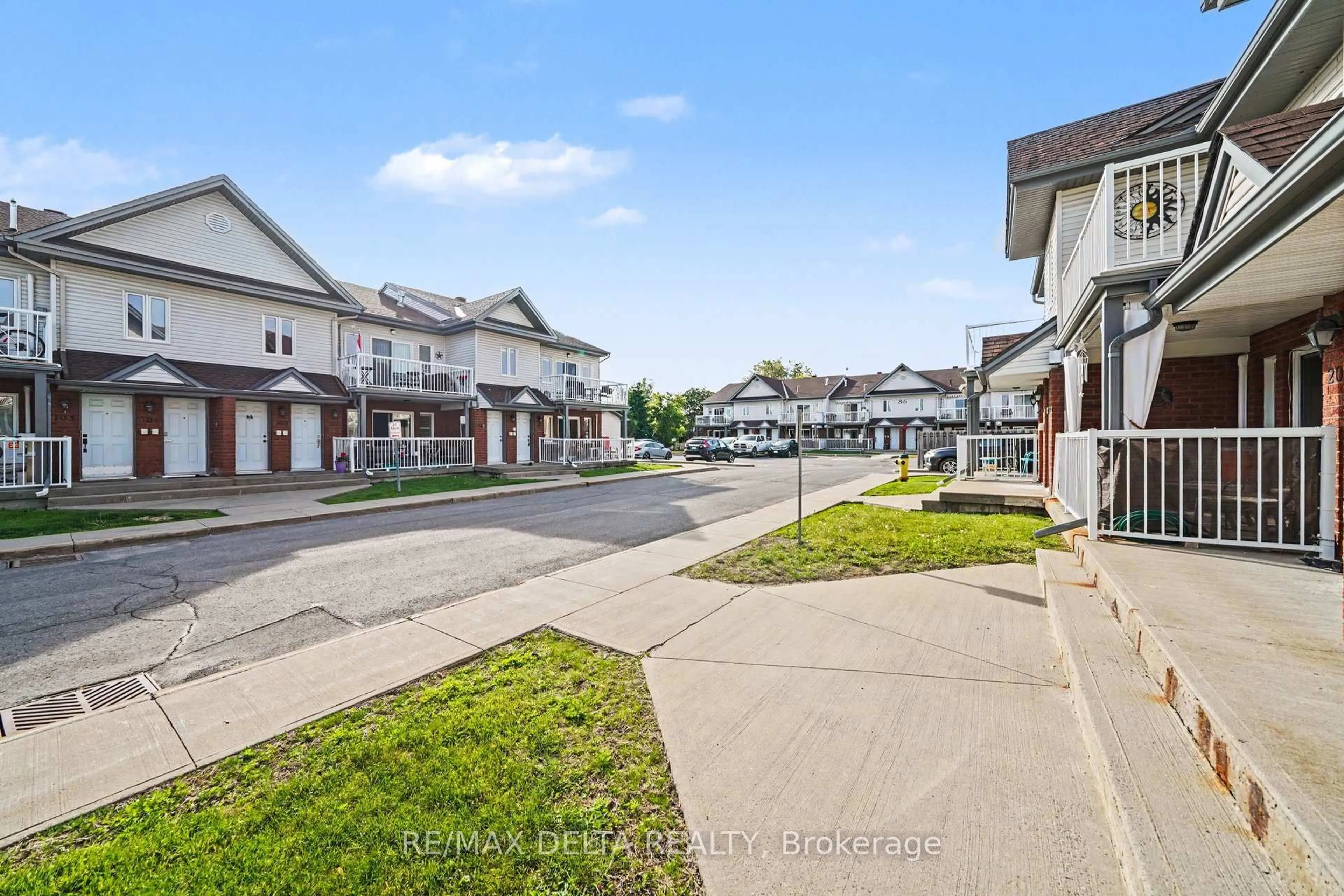 A pic from outside/outdoor area/front of a property/back of a property/a pic from drone, street for 88 Lafleche Blvd #204, Casselman Ontario K0A 1M0
