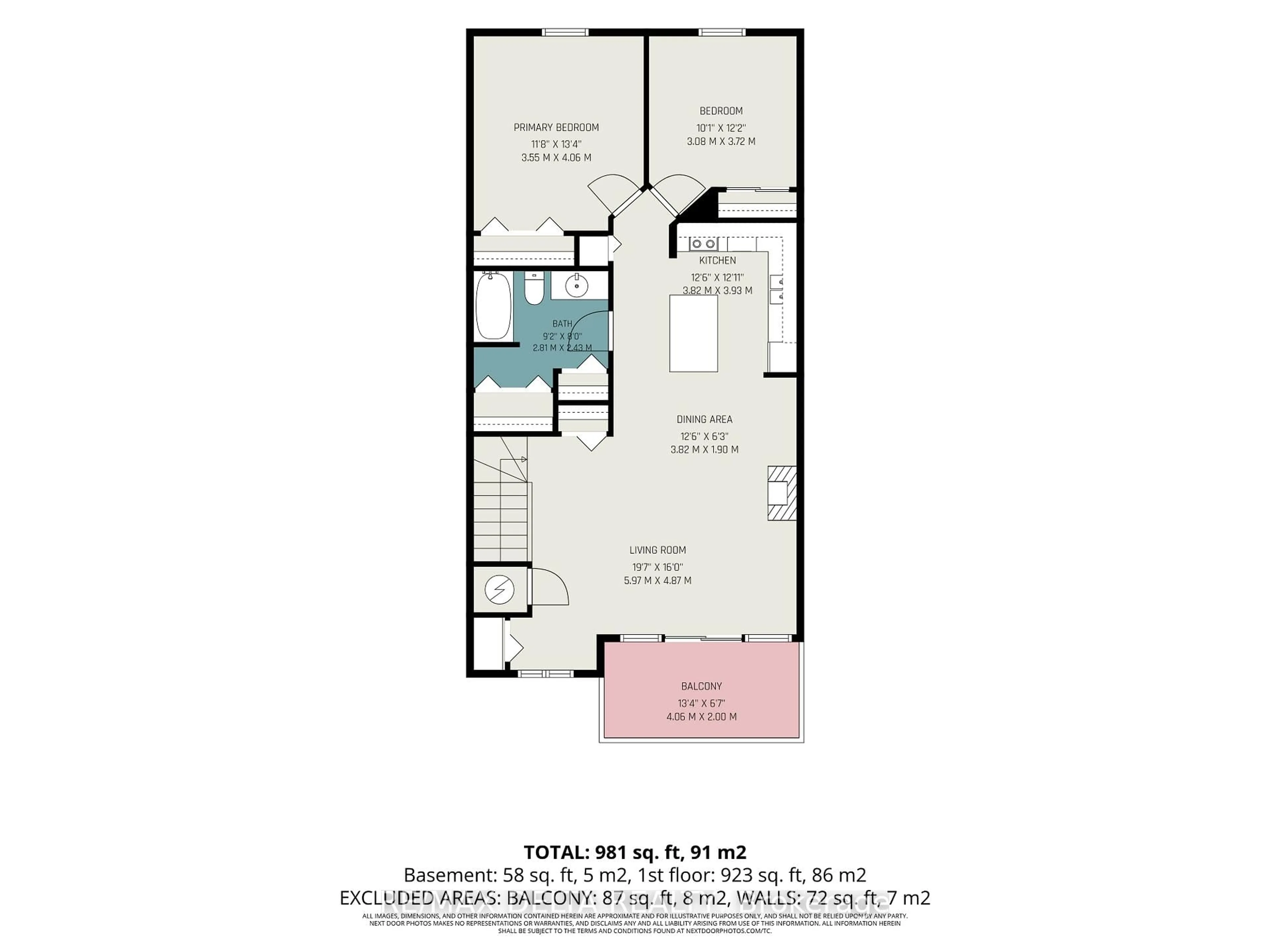 Floor plan for 88 Lafleche Blvd #204, Casselman Ontario K0A 1M0