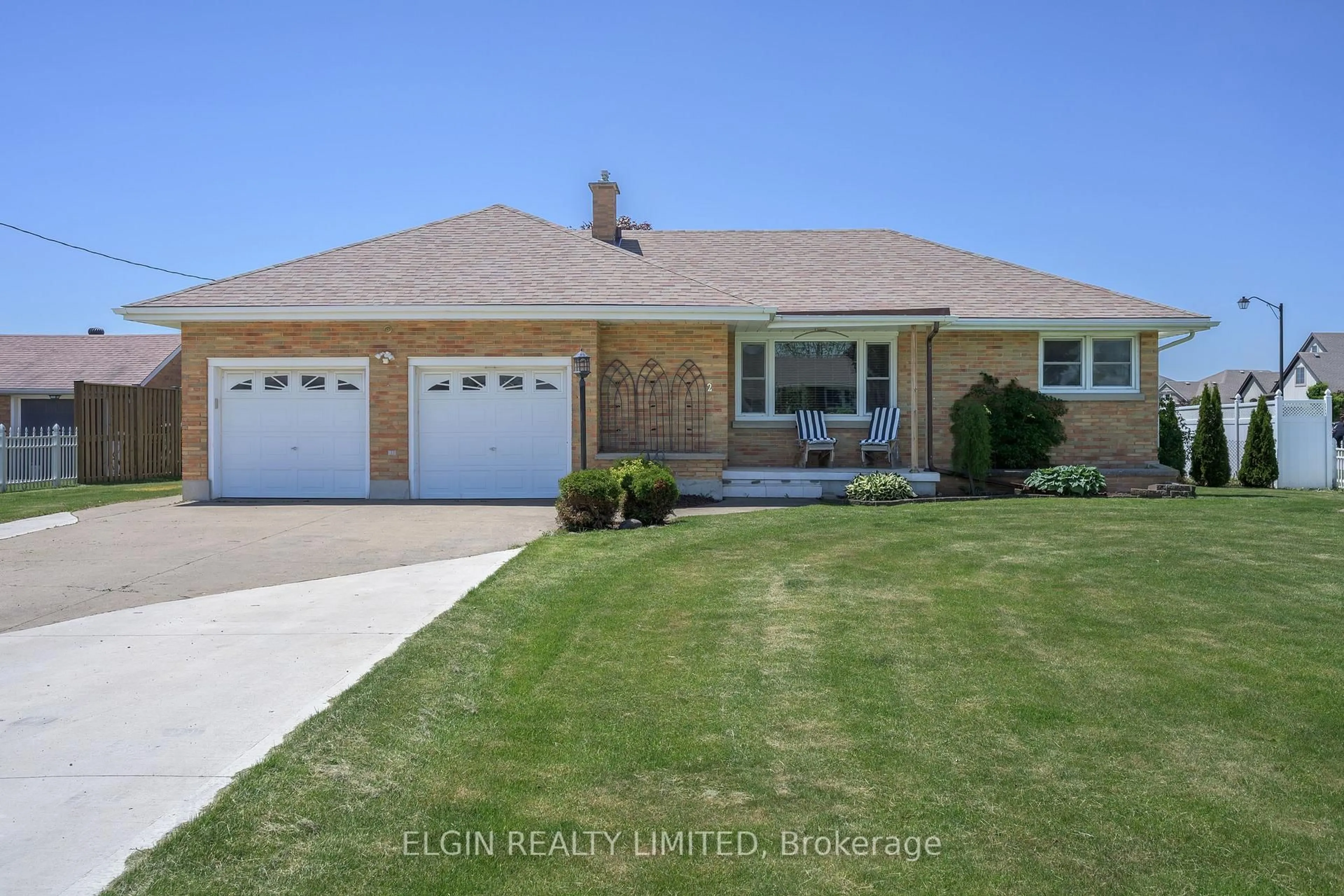 Home with brick exterior material, street for 2 Lyndale Ave, Central Elgin Ontario N5R 1C4