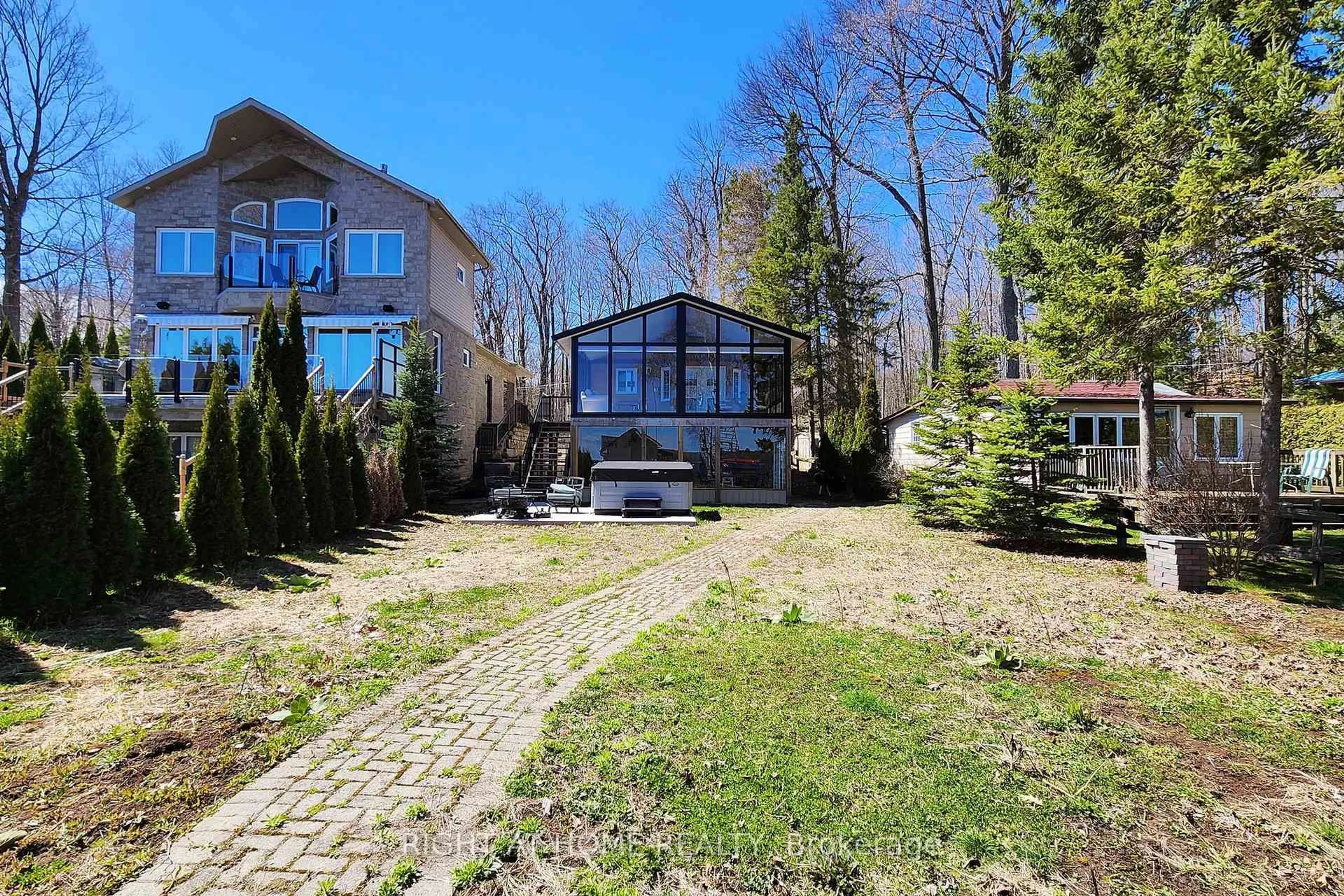Patio, water/lake/river/ocean view for 36 Hills Rd, Kawartha Lakes Ontario K0M 1A0