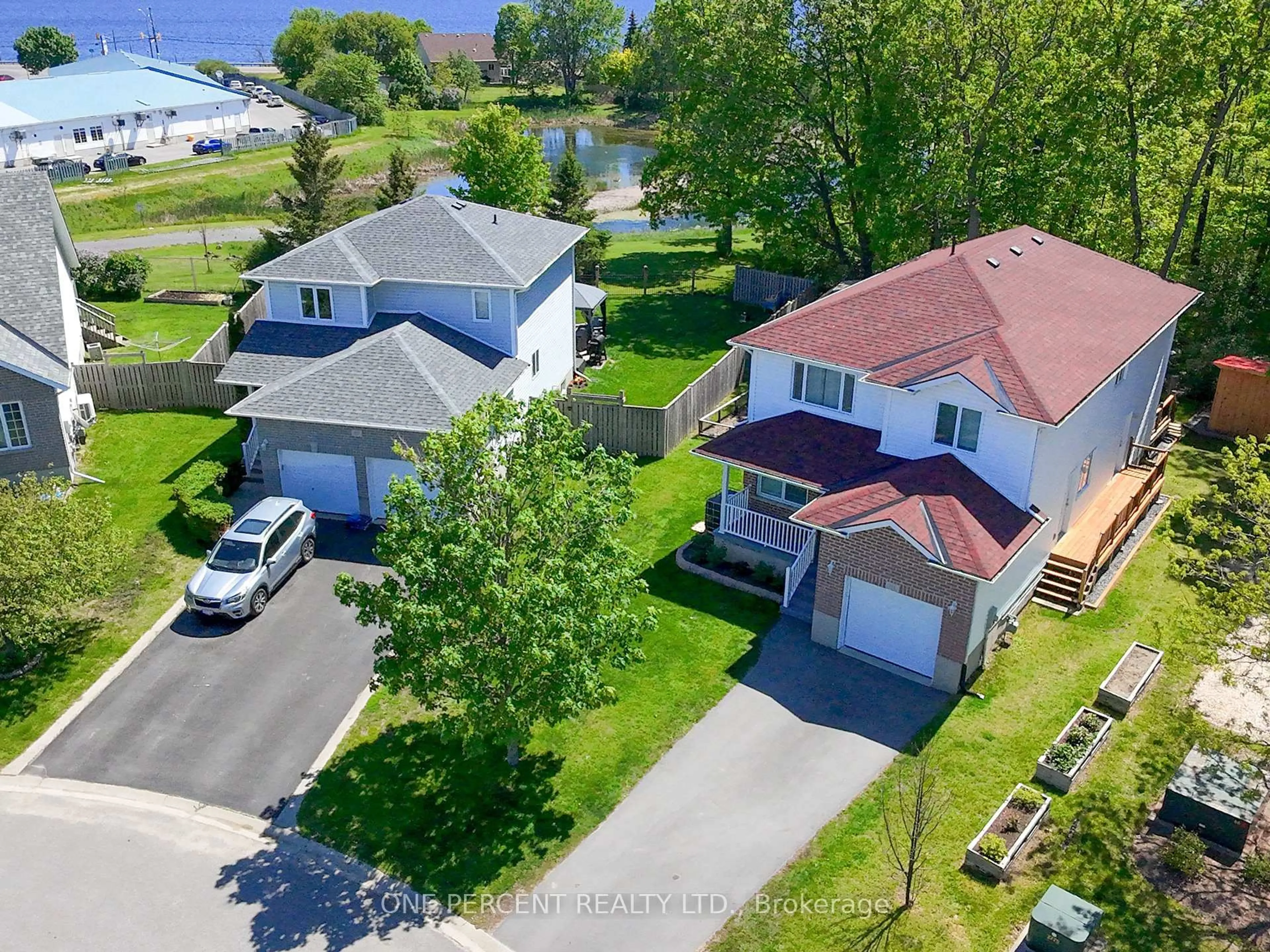 A pic from outside/outdoor area/front of a property/back of a property/a pic from drone, water/lake/river/ocean view for 159 Macdougall Dr, Loyalist Ontario K7N 0A2