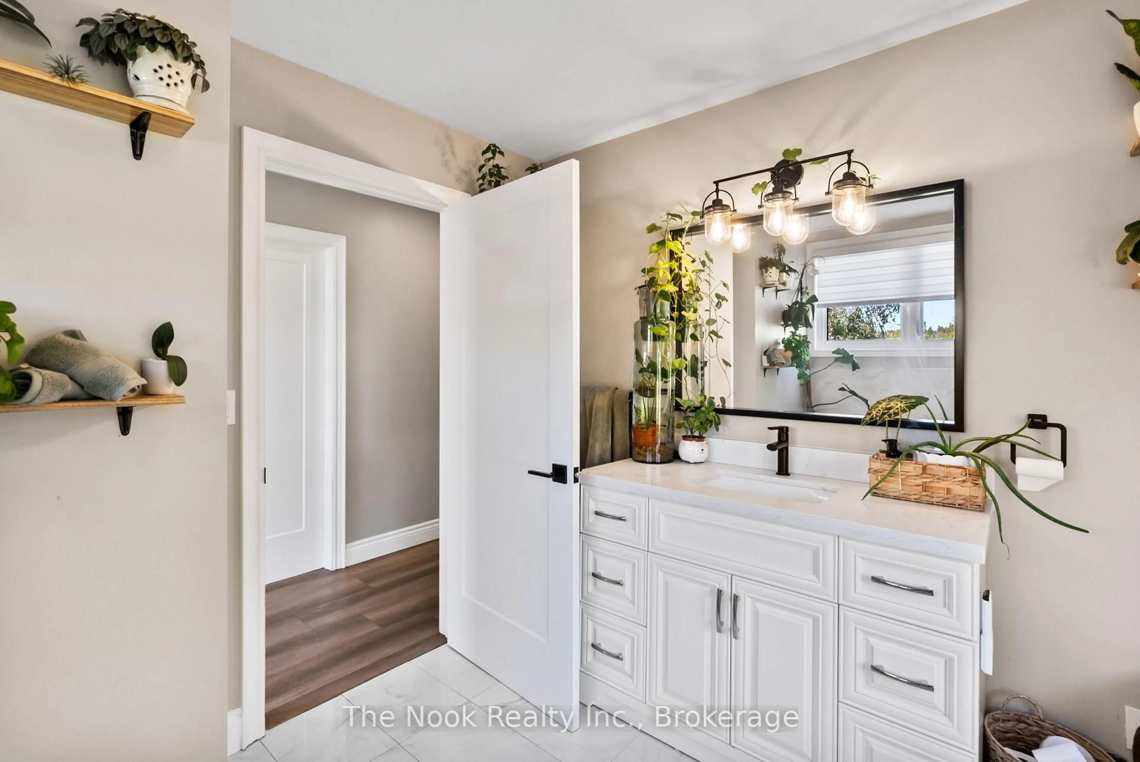 Contemporary bathroom, ceramic/tile floor for 46 Mcguire Beach Rd, Kawartha Lakes Ontario K0M 2B0