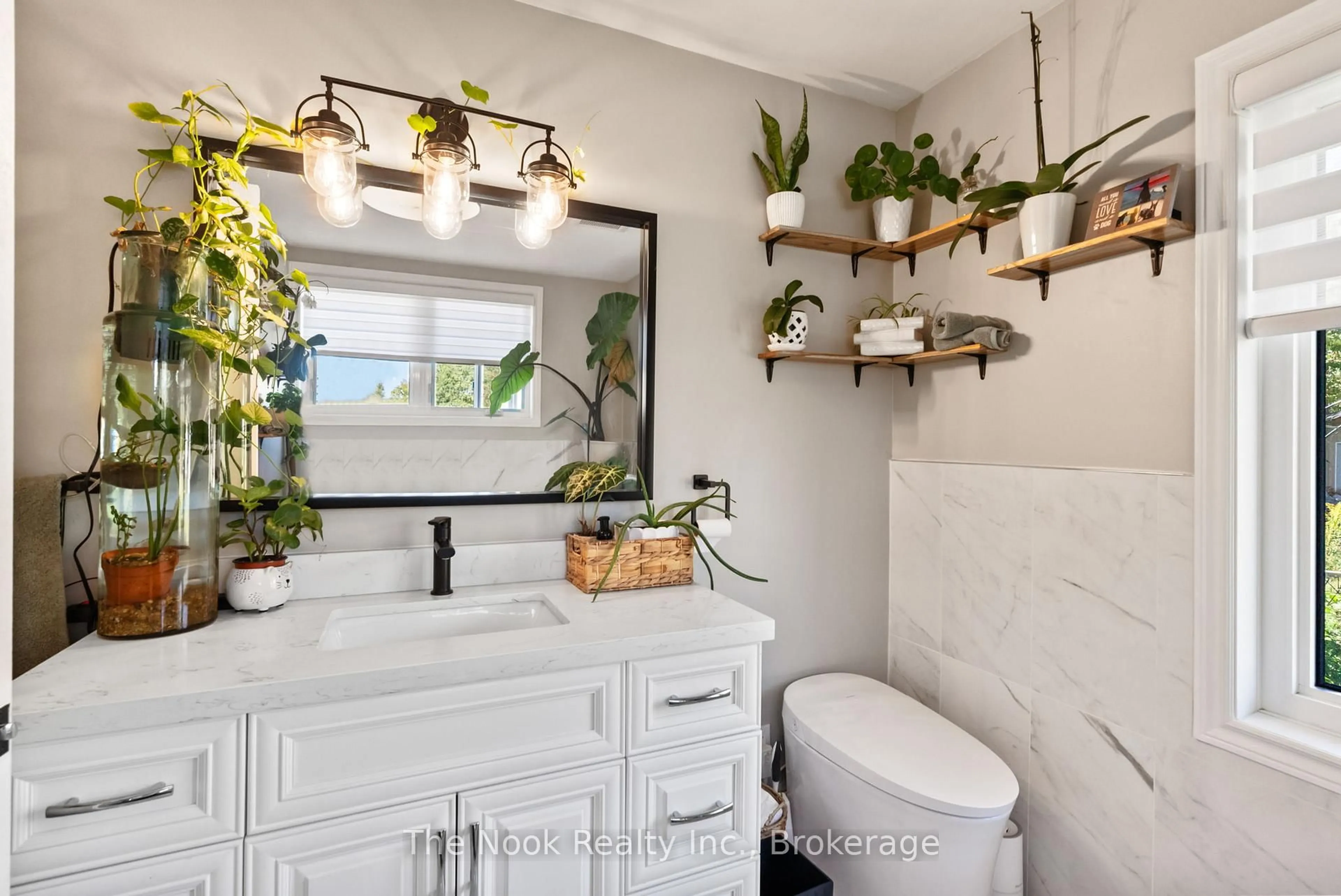 Contemporary bathroom, ceramic/tile floor for 46 Mcguire Beach Rd, Kawartha Lakes Ontario K0M 2B0