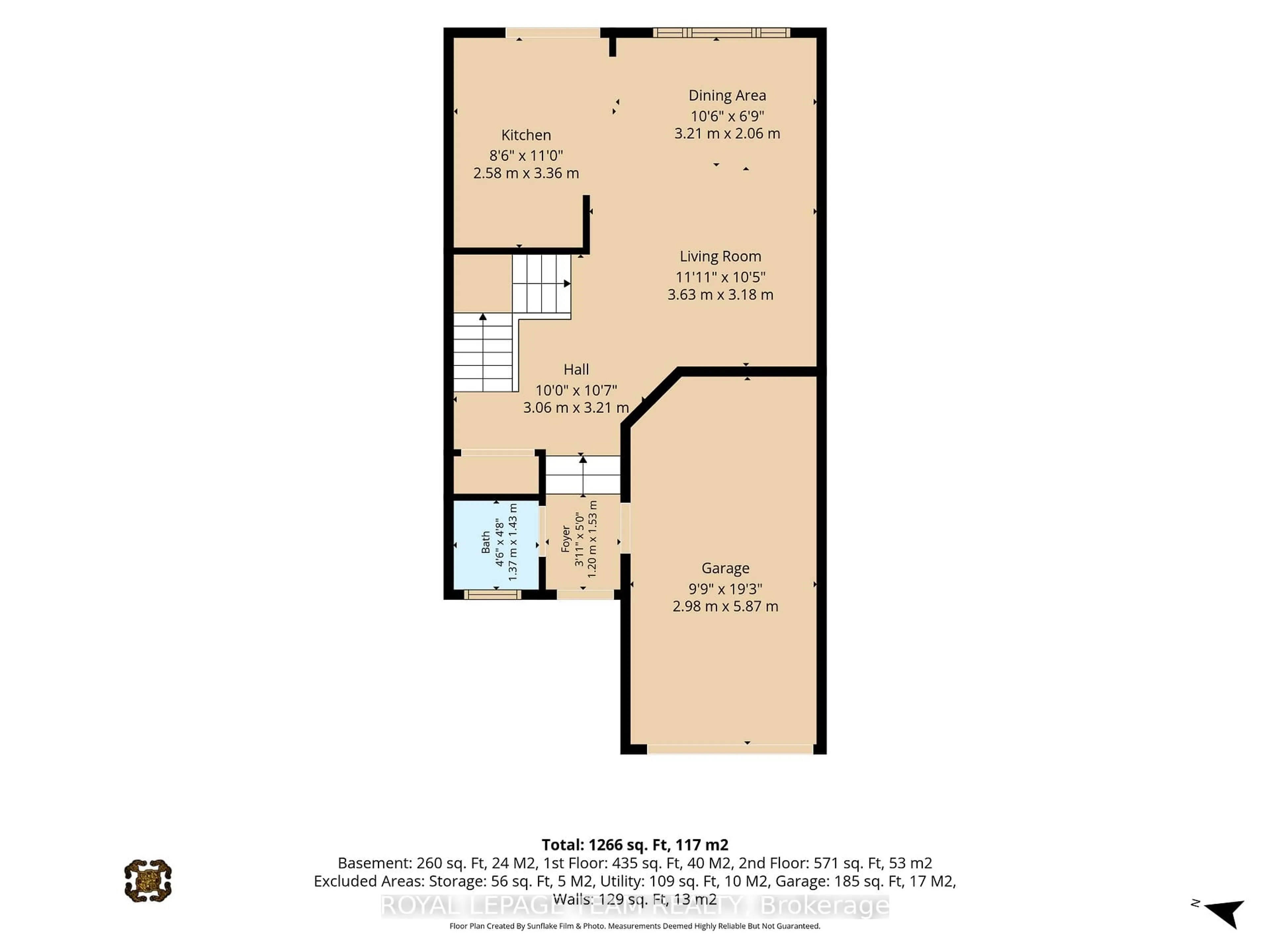 Floor plan for 226 Arrita St, Ottawa Ontario K2S 0J7