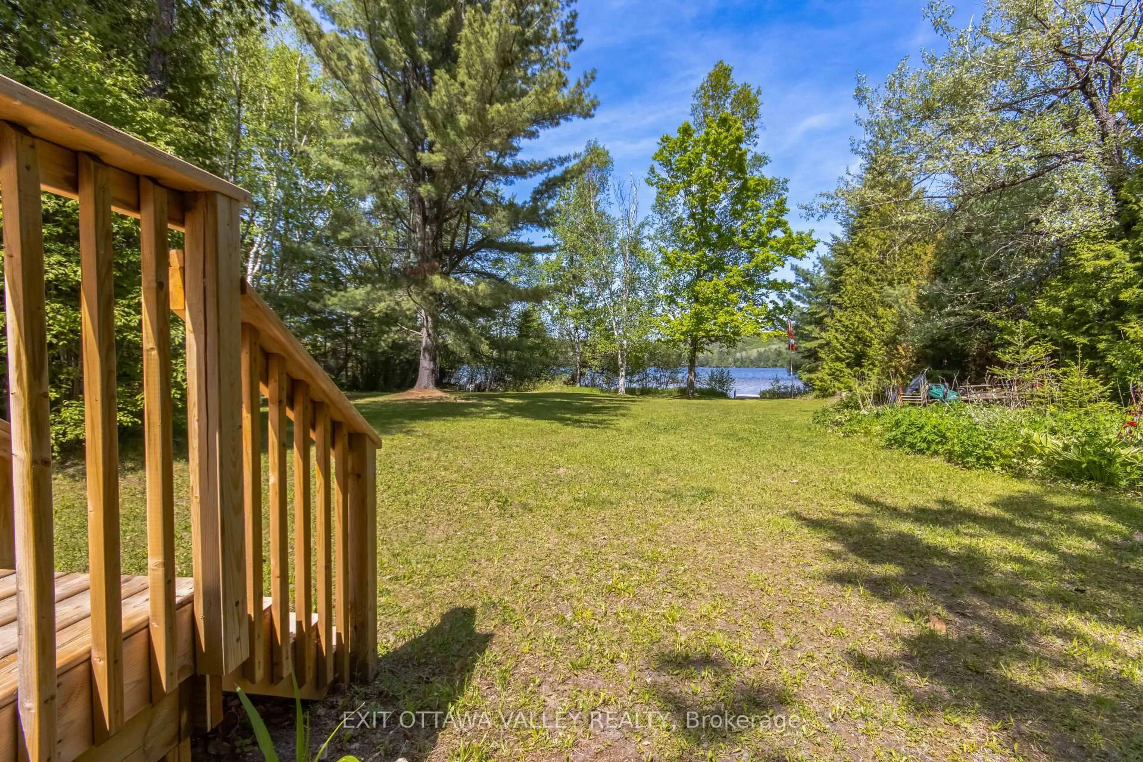 Patio, water/lake/river/ocean view for 112 Arbor Vitae Rd, Barry's Bay Ontario K0J 1B0