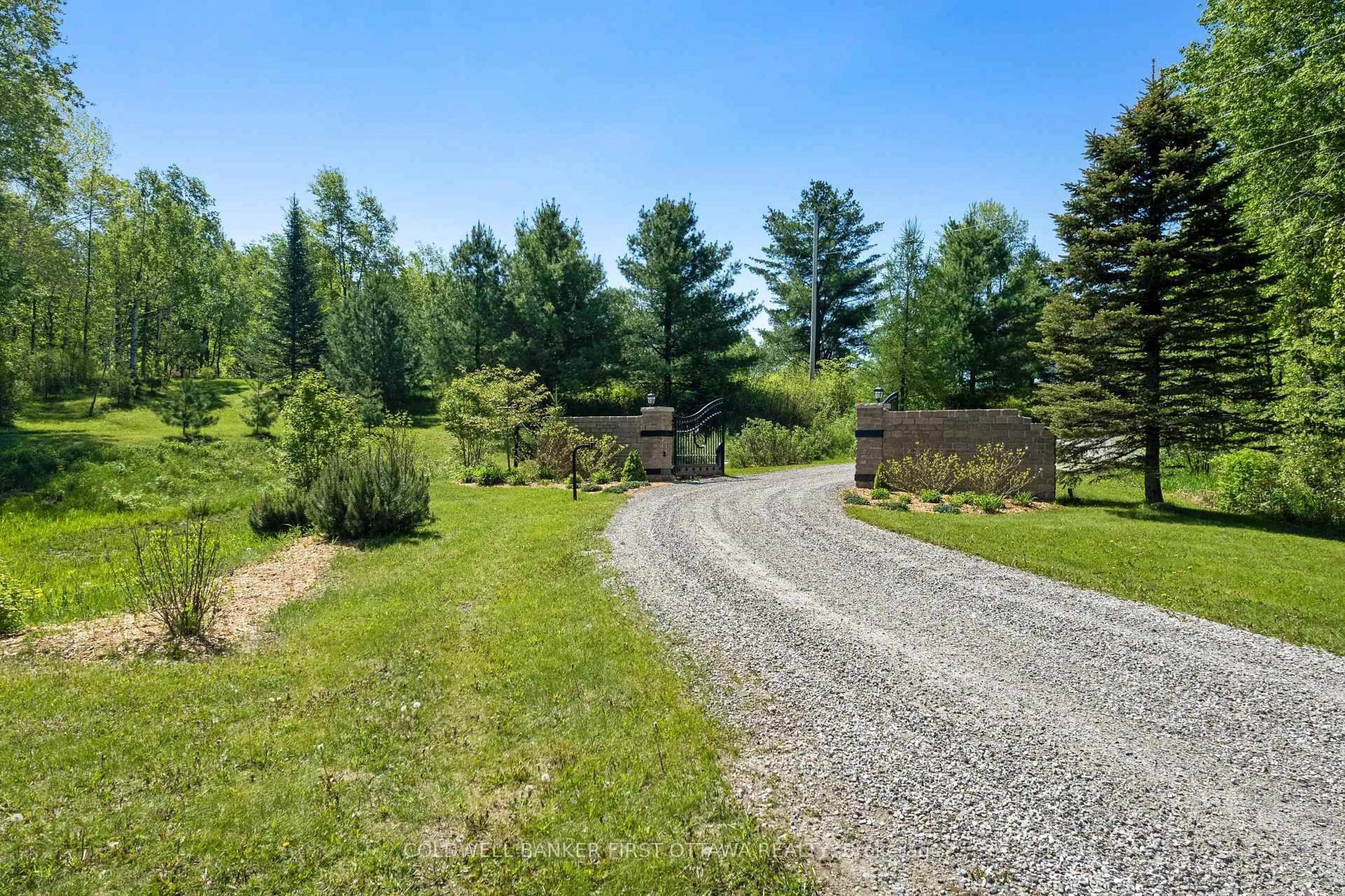 A pic from outside/outdoor area/front of a property/back of a property/a pic from drone, forest/trees view for 19067 Highway 7, Perth Ontario K7H 3C6