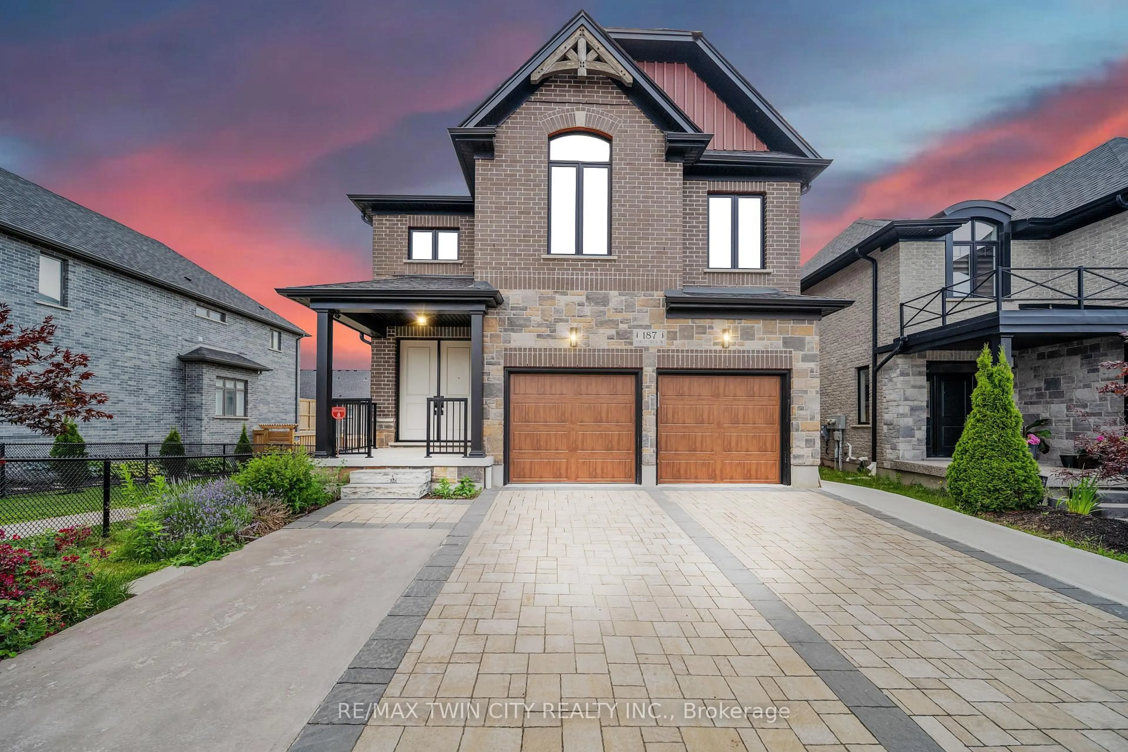 Home with brick exterior material, street for 187 Forest Creek Dr, Kitchener Ontario N2R 0M1