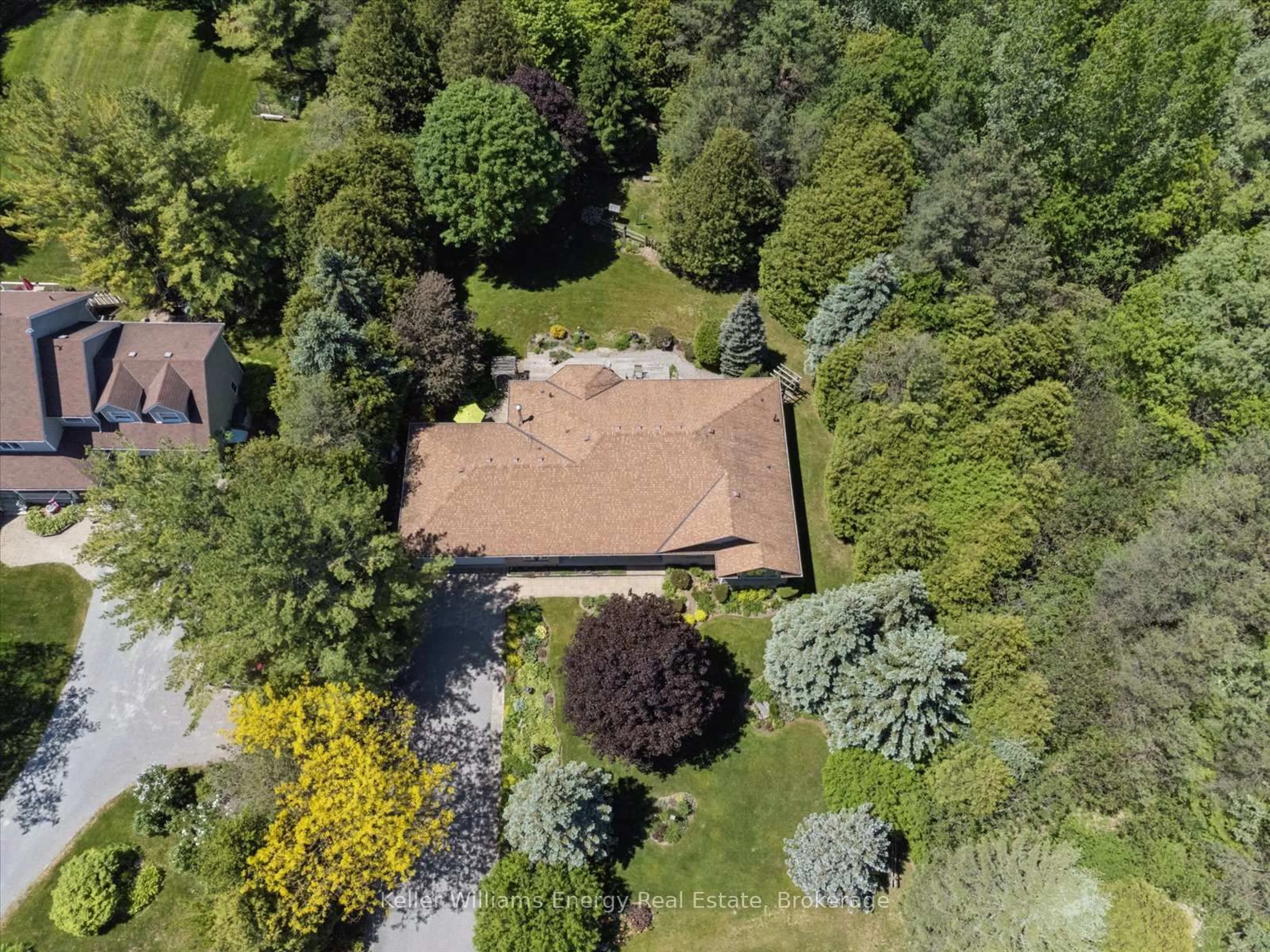 A pic from outside/outdoor area/front of a property/back of a property/a pic from drone, forest/trees view for 3915 Larose Cres, Port Hope Ontario L0A 1B0