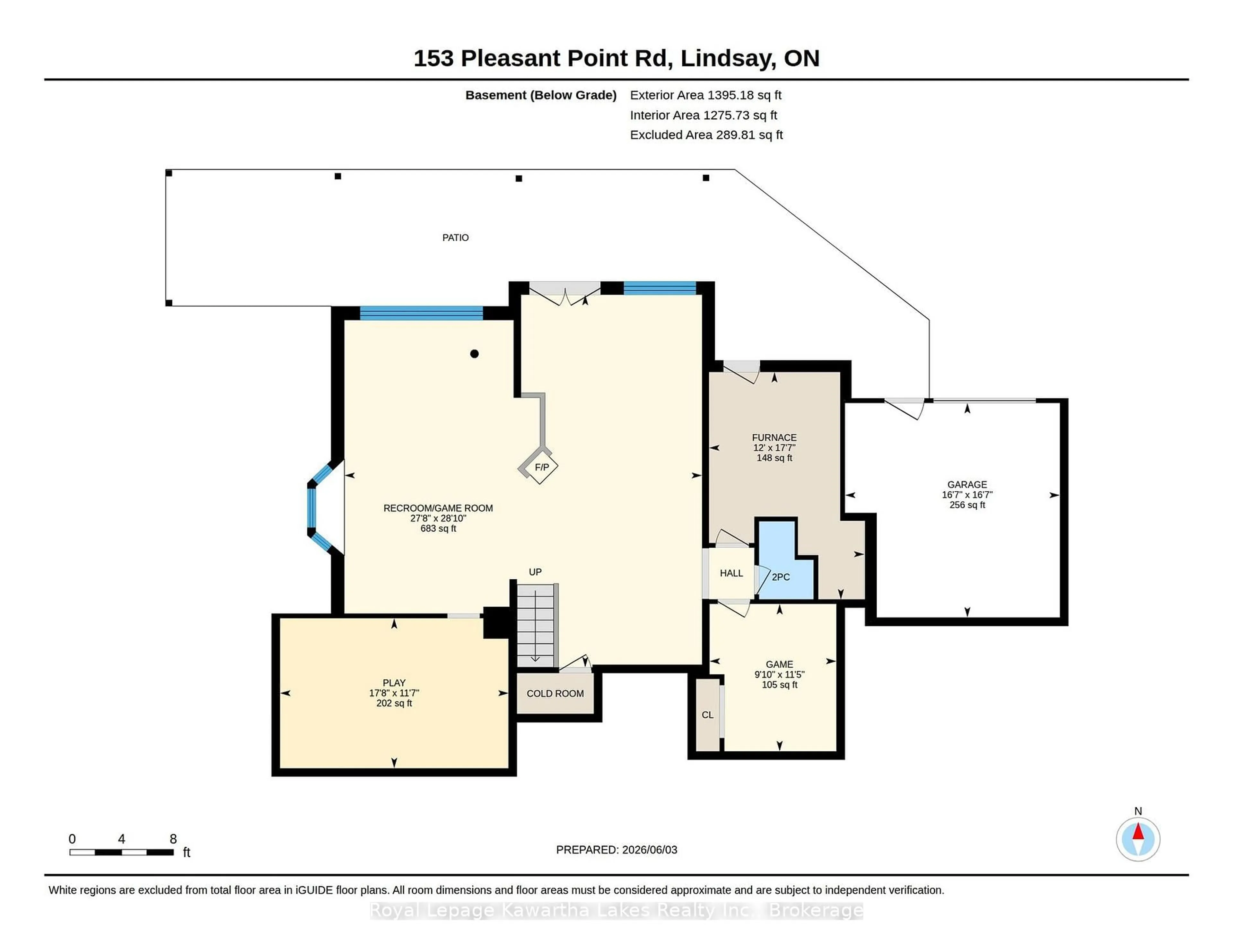 Floor plan for 153 Pleasant Point Rd, Kawartha Lakes Ontario K9V 4R6