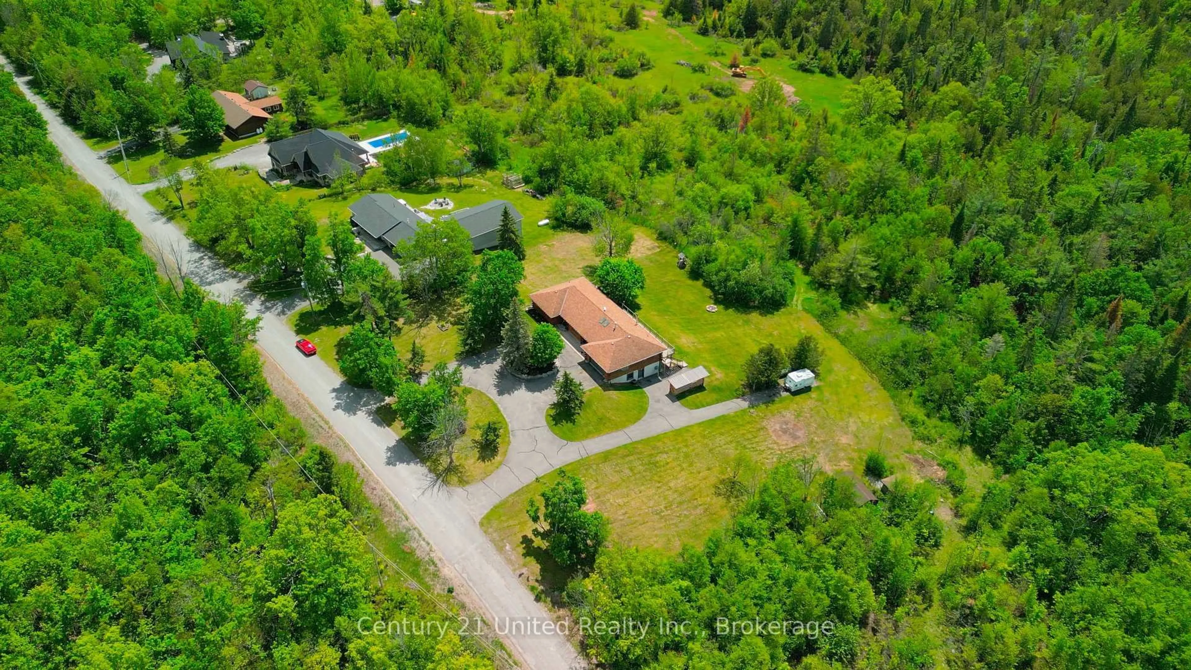 A pic from outside/outdoor area/front of a property/back of a property/a pic from drone, unknown for 65 Laplantes Rd, Trent Lakes Ontario K0L 1J0
