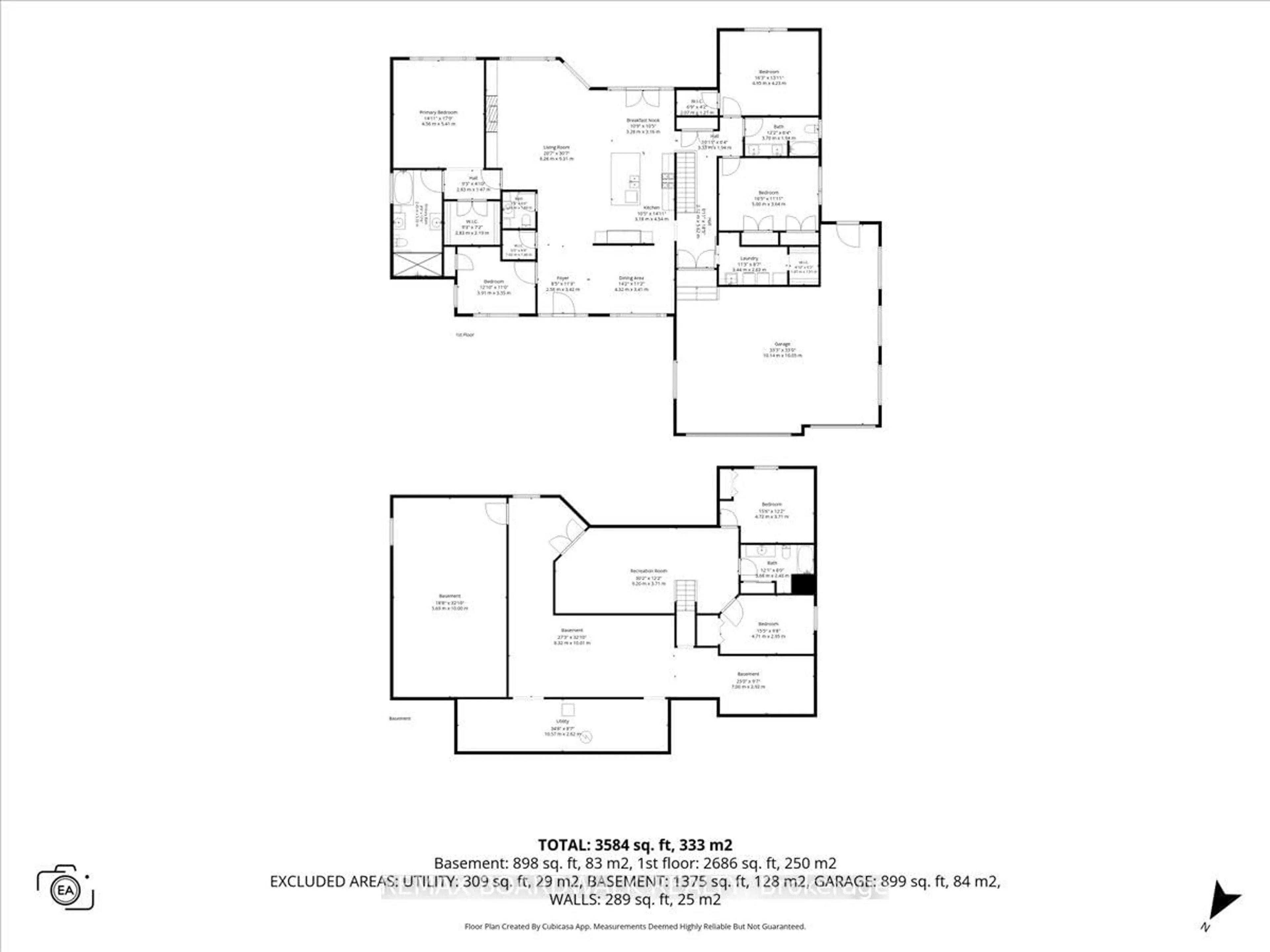 Floor plan for 7412 Blue Water Cres, Ottawa Ontario K4P 0C8