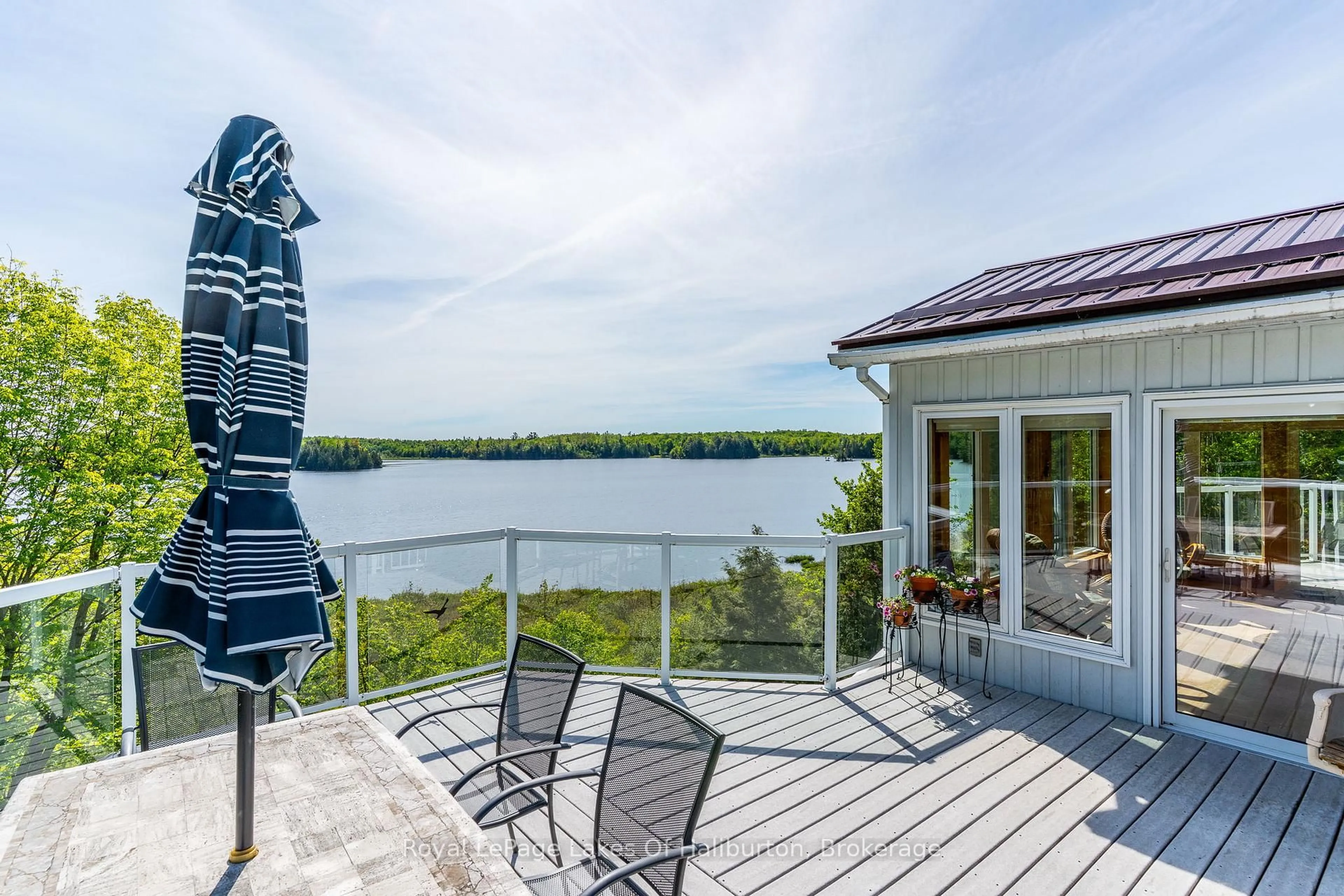 Patio, water/lake/river/ocean view for 1123 Balmoral Lane, Highlands East Ontario K0M 1R0