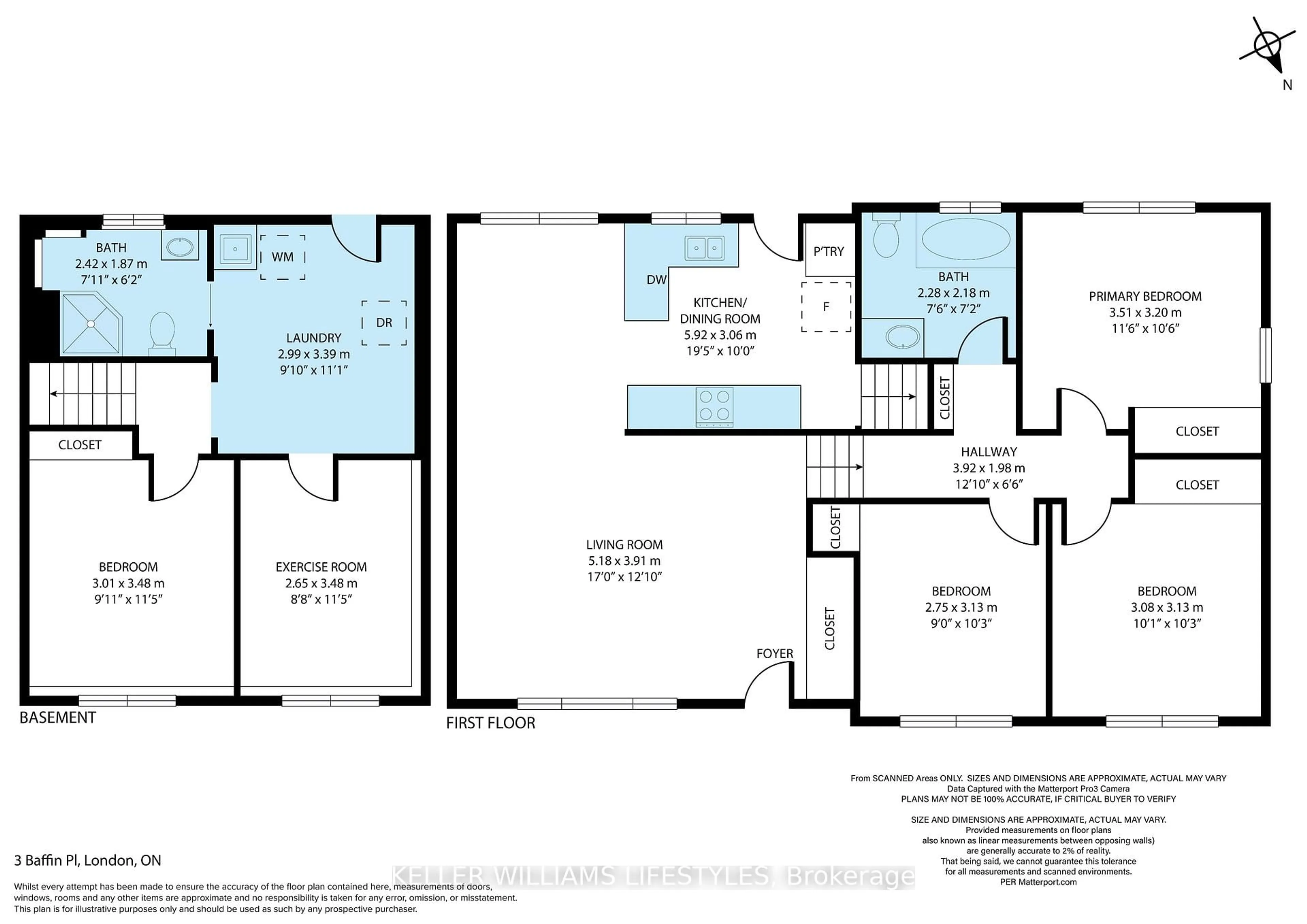 Floor plan for 3 Baffin Pl, London East Ontario N5V 1E8