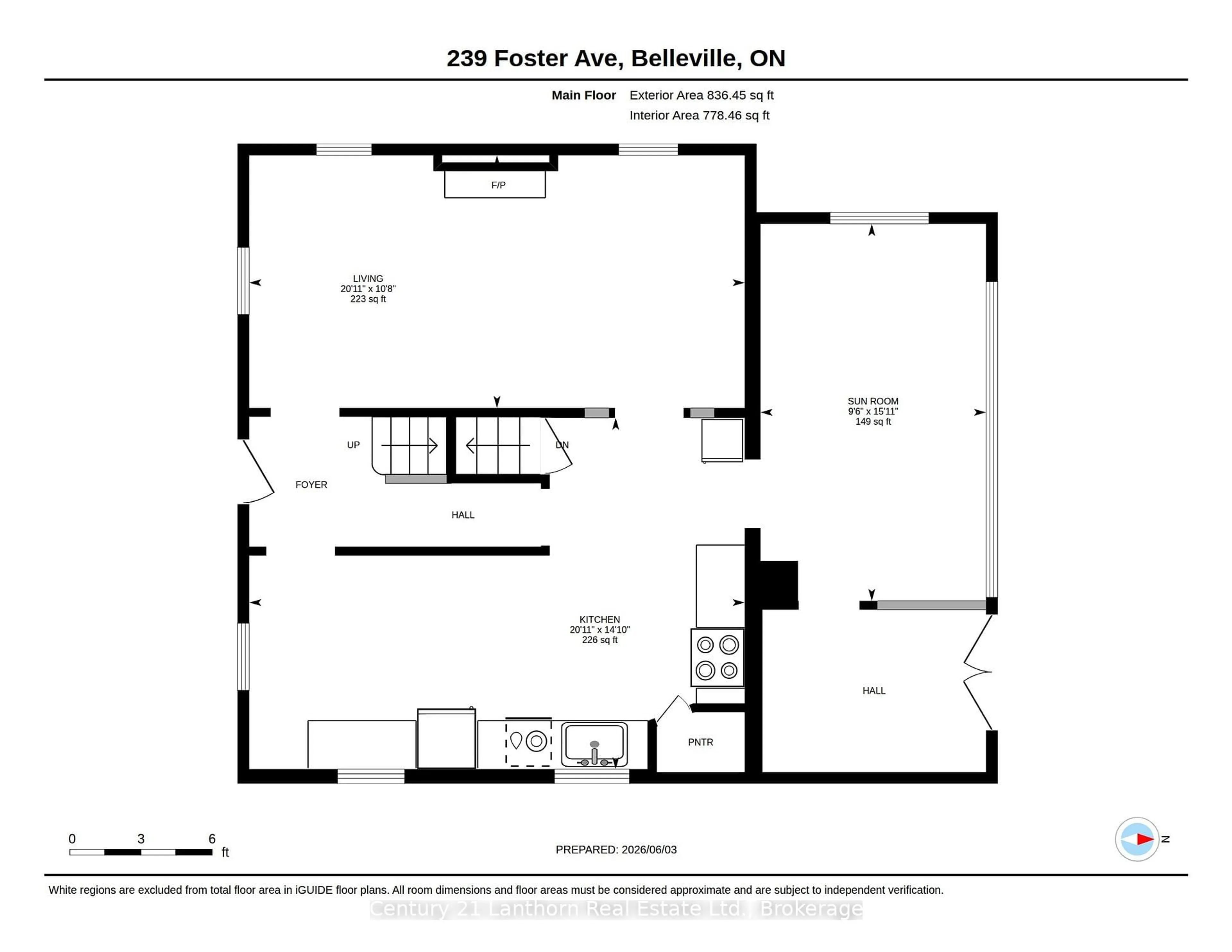 Floor plan for 239 Foster Ave, Belleville Ontario K8N 3R4