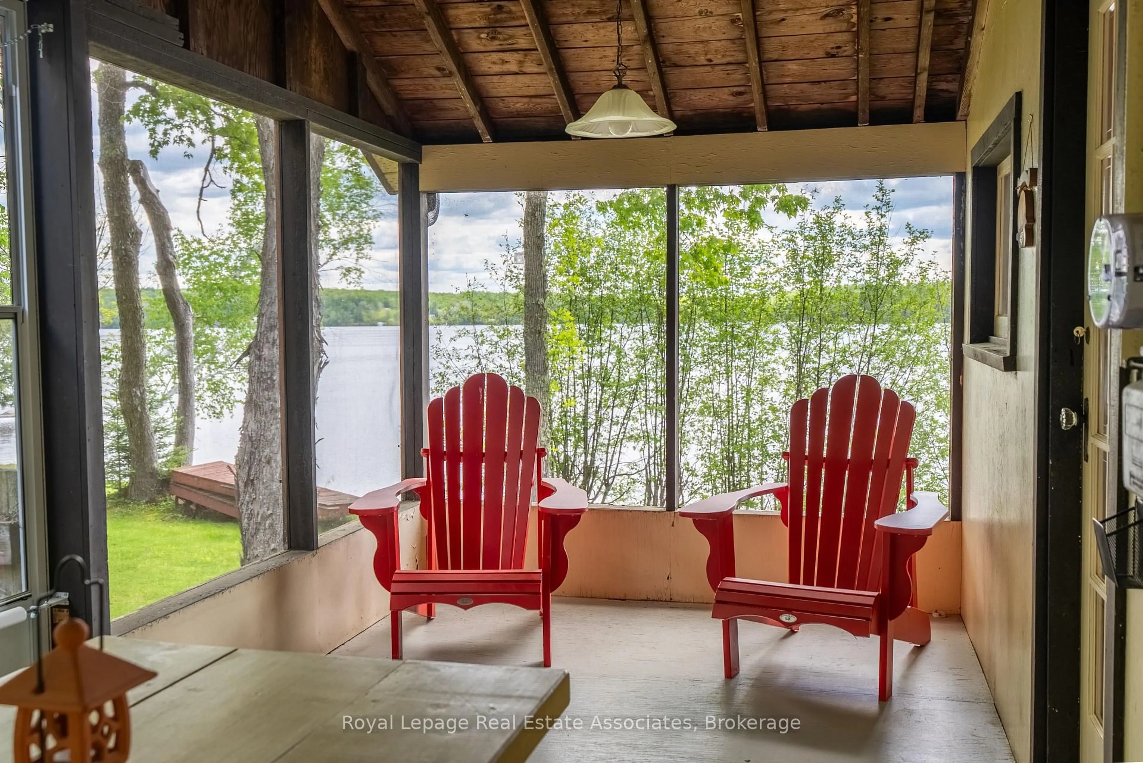 Patio, water/lake/river/ocean view for 243 Beach Lane, Coe Hill Ontario K0L 1P0
