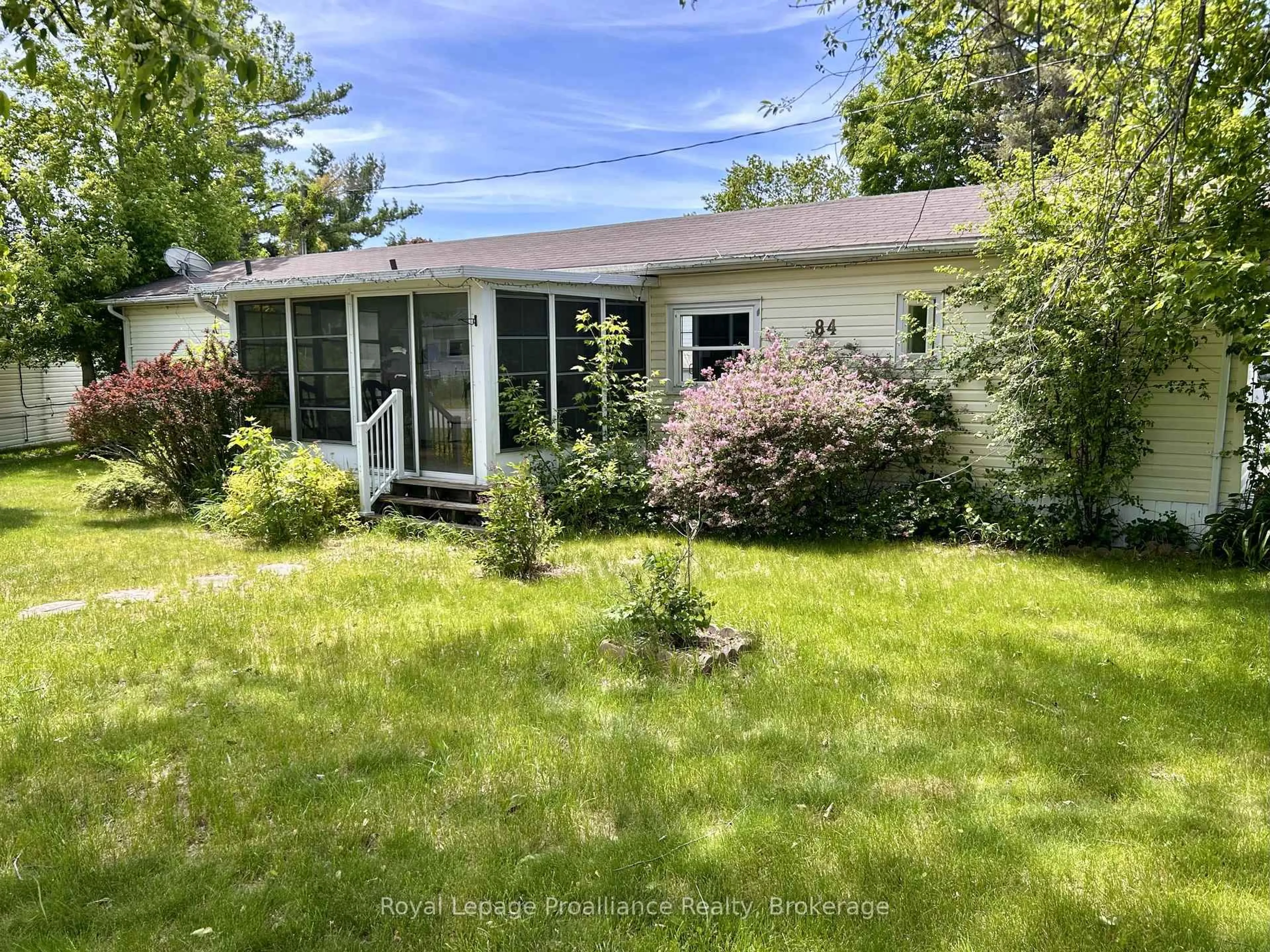 A pic from outside/outdoor area/front of a property/back of a property/a pic from drone, unknown for 63 Whites Rd #84, Quinte West Ontario K8V 5P5