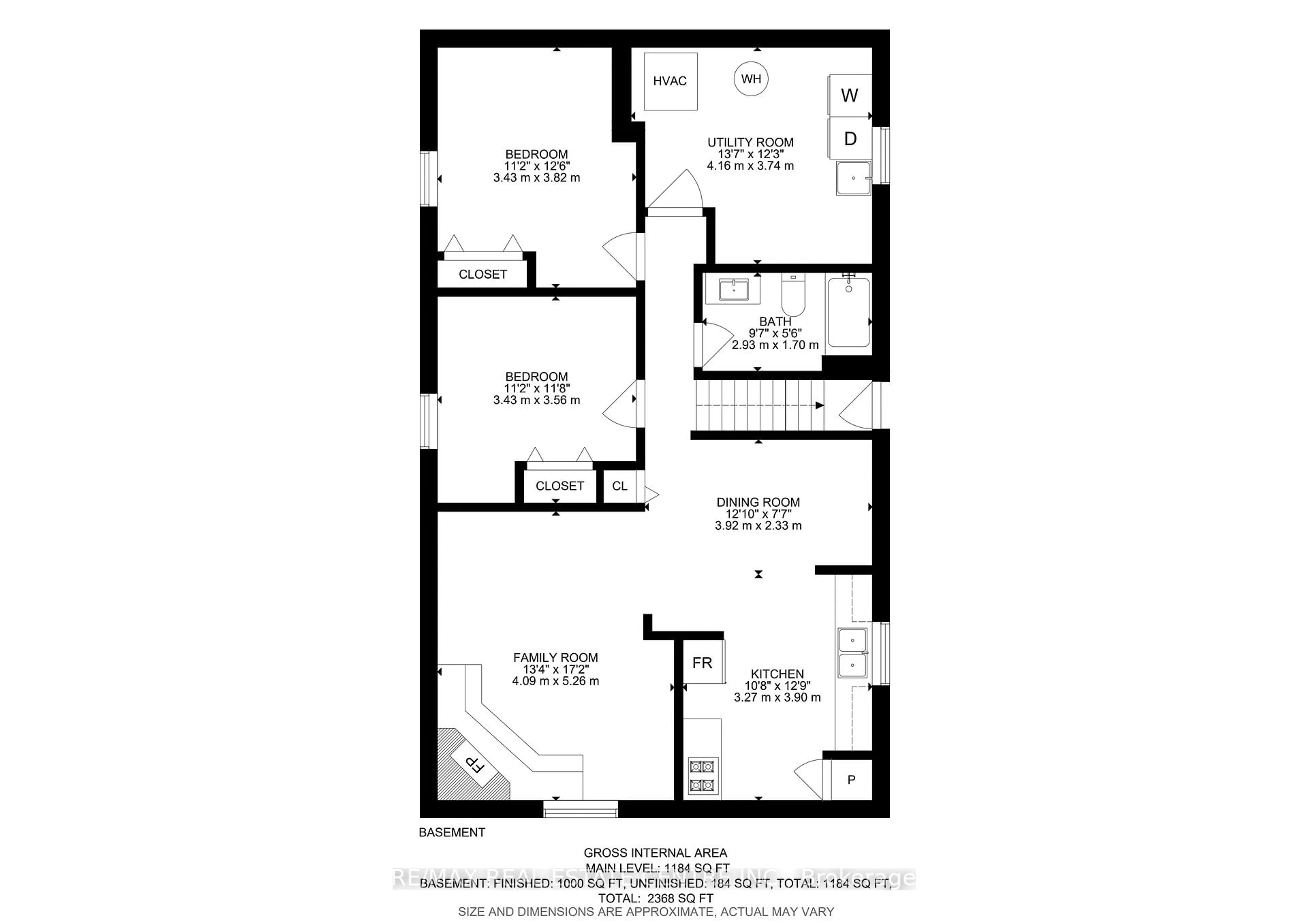 Floor plan for 12 Selkirk Crt, Kitchener Ontario N2E 1M3