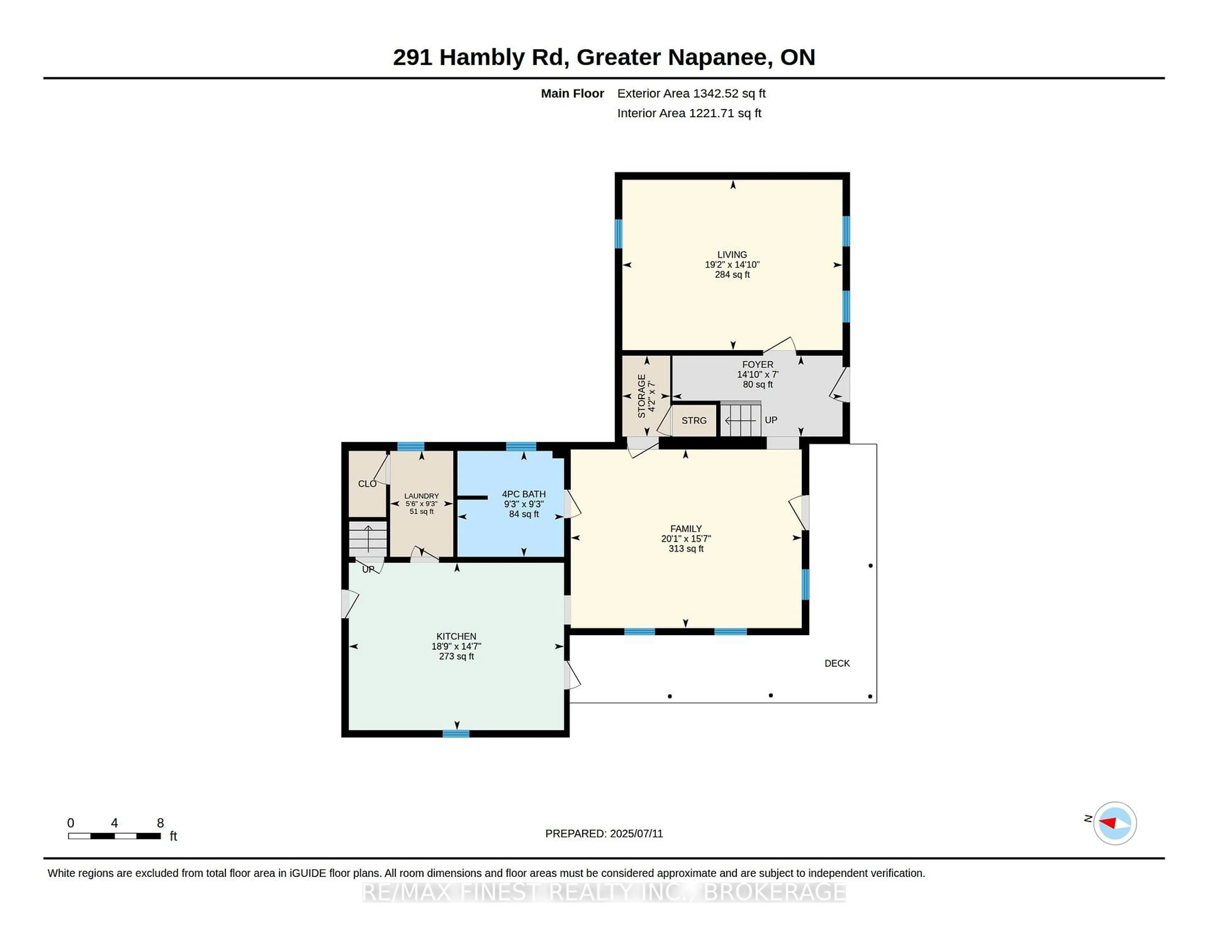 Floor plan for 291 Hambly St, Napanee Ontario K7R 3K8