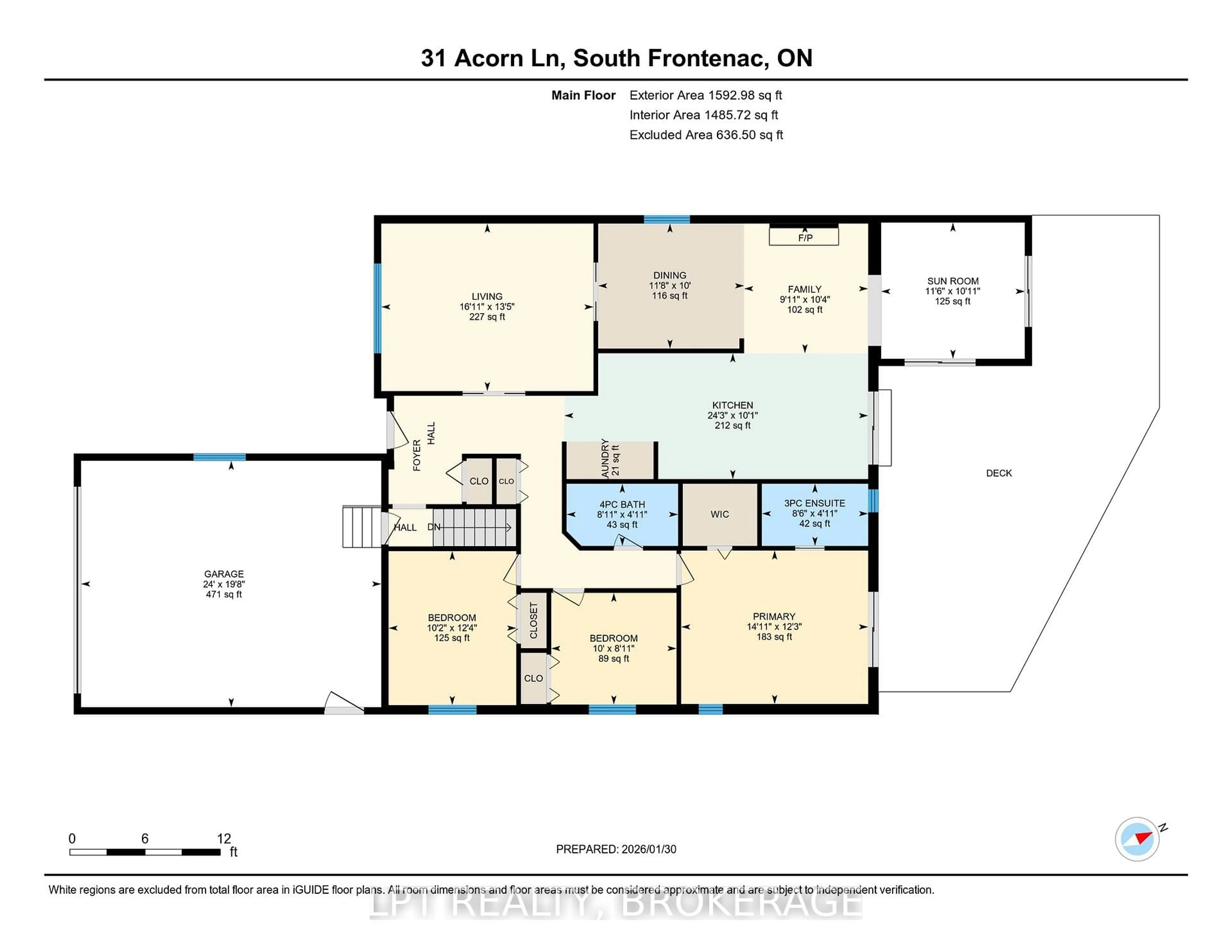 Floor plan for 31 Acorn Lane, Tichborne Ontario K0H 2V0