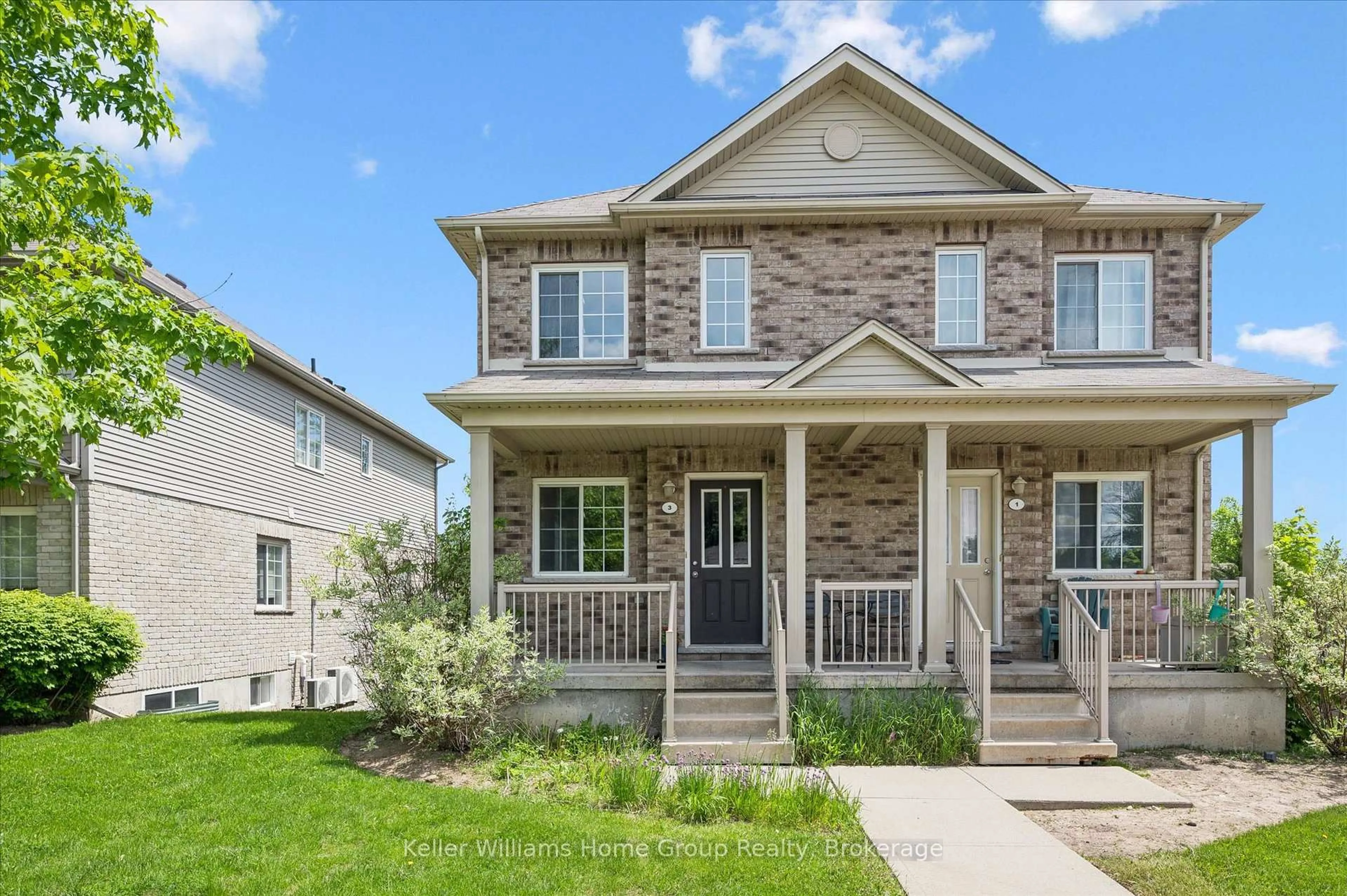 Home with vinyl exterior material, street for 35 Mountford Dr #3, Guelph Ontario N1E 0G6