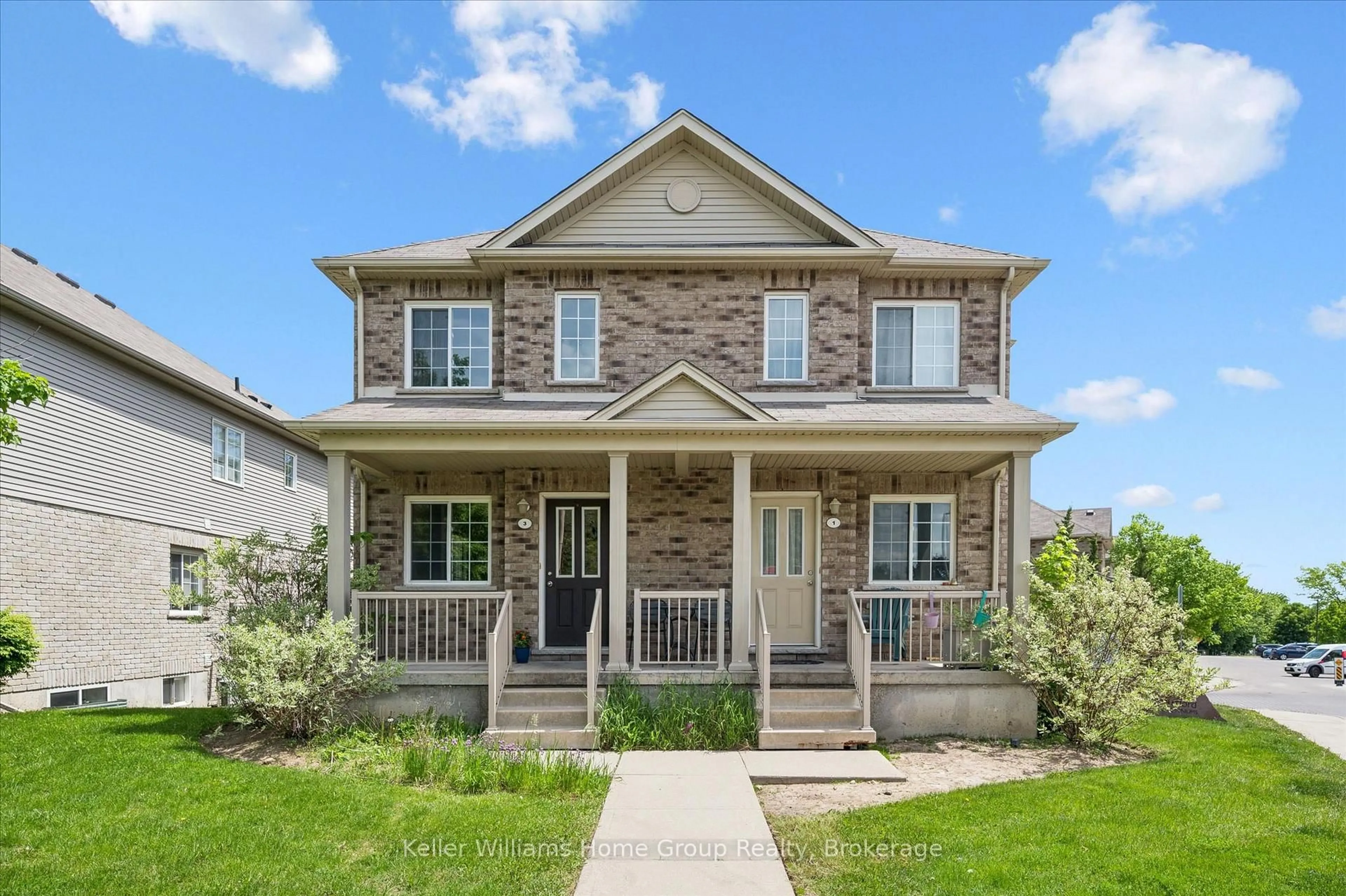 Home with brick exterior material, street for 35 Mountford Dr #3, Guelph Ontario N1E 0G6