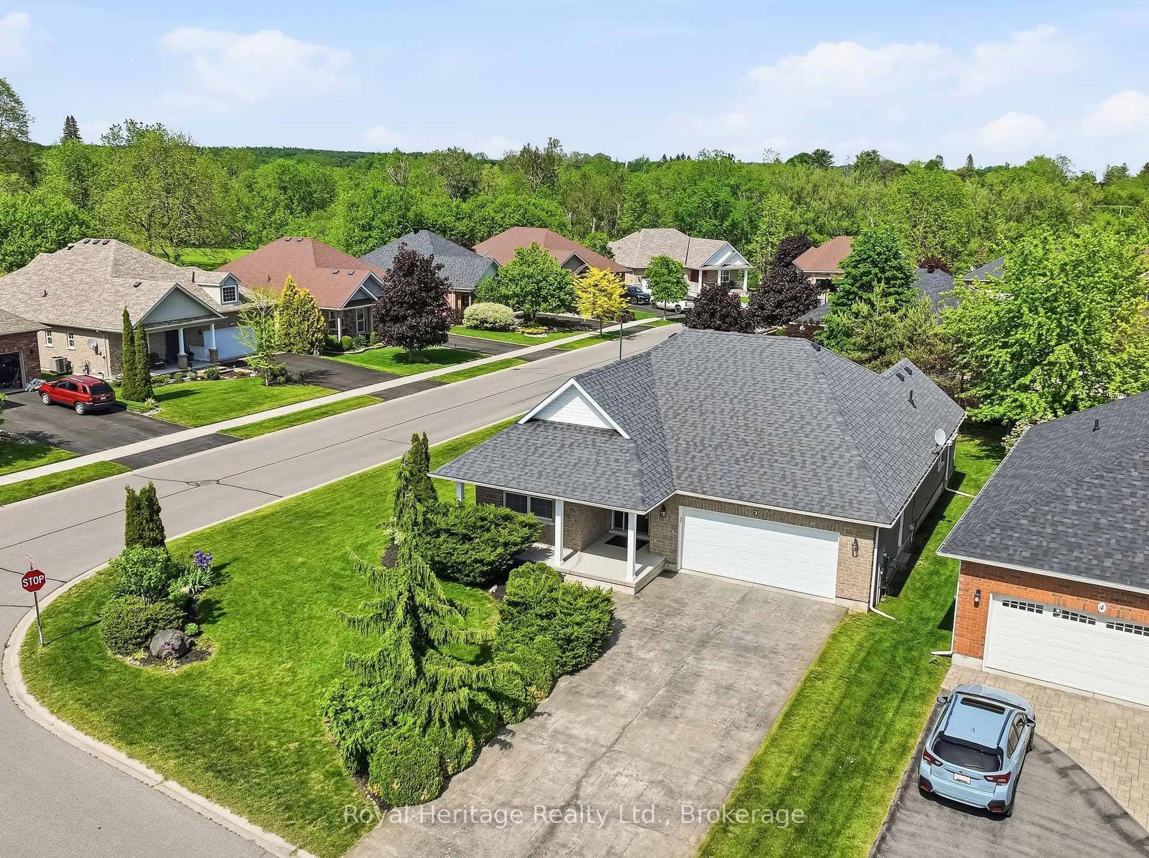 A pic from outside/outdoor area/front of a property/back of a property/a pic from drone, street for 2 Cortland Way, Brighton Ontario K0K 1H0
