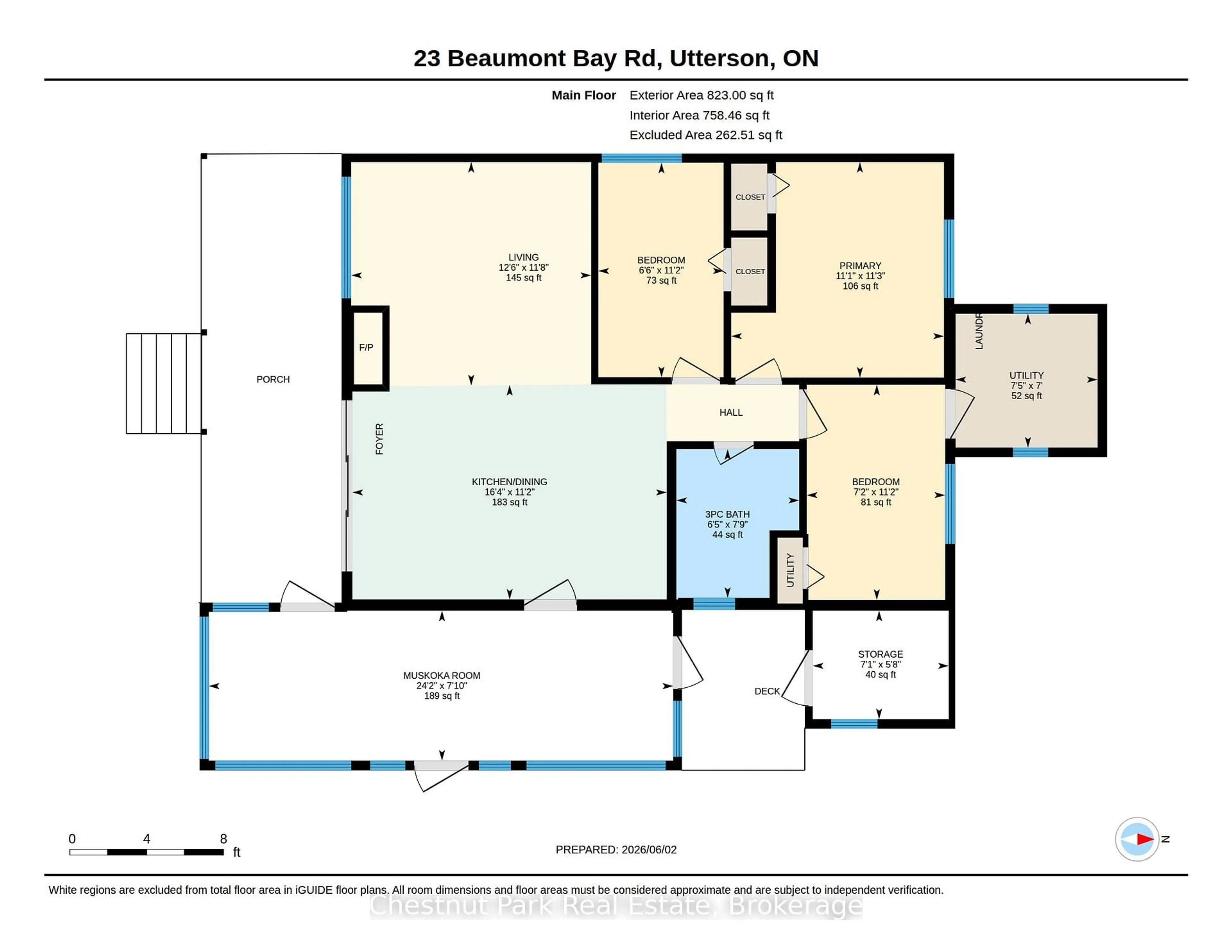Floor plan for 23 Beaumont Bay Rd, Muskoka Lakes Ontario P0B 1M0