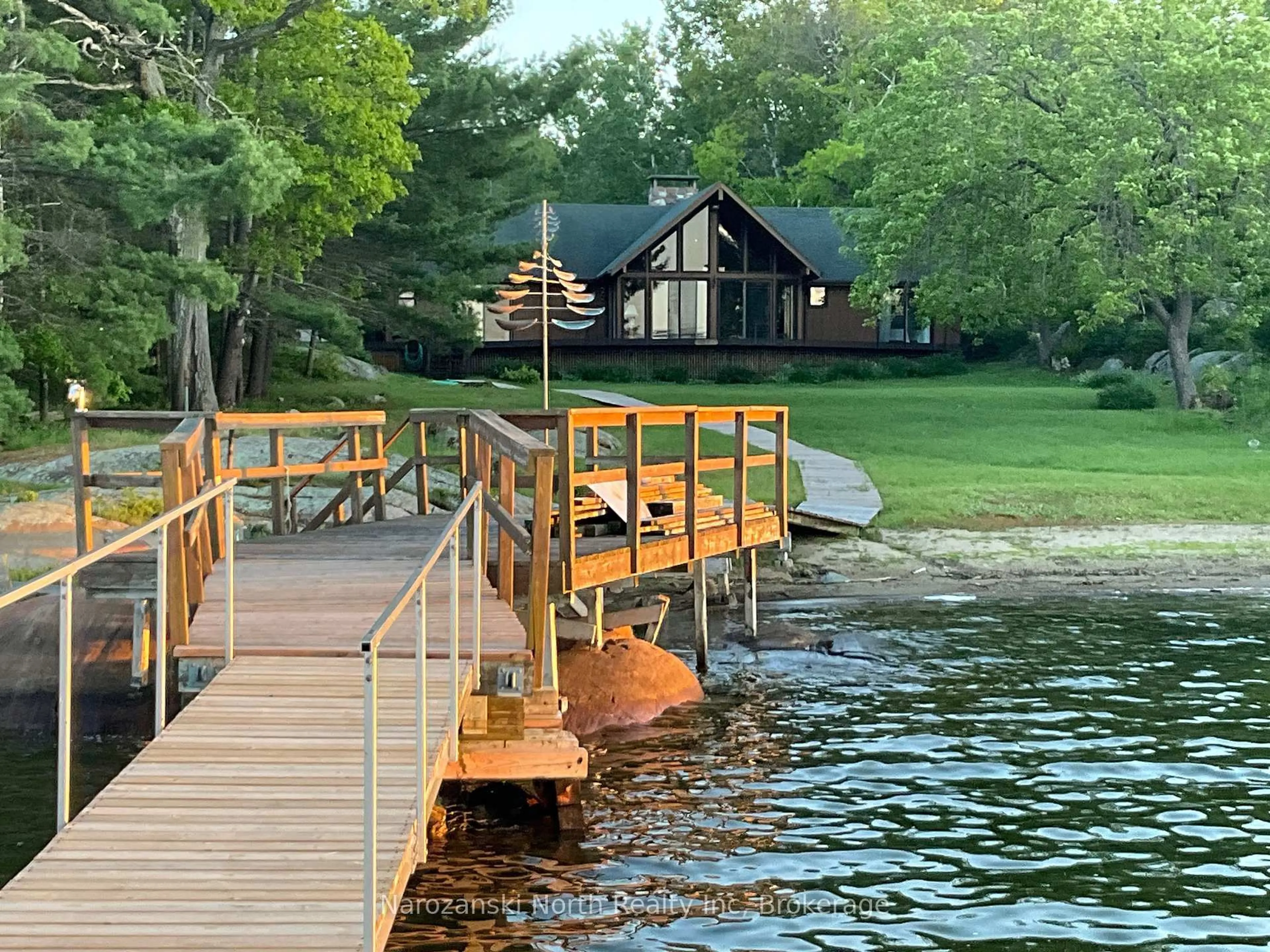Patio, water/lake/river/ocean view for 774 George Island, Killarney Ontario P0M 1A0