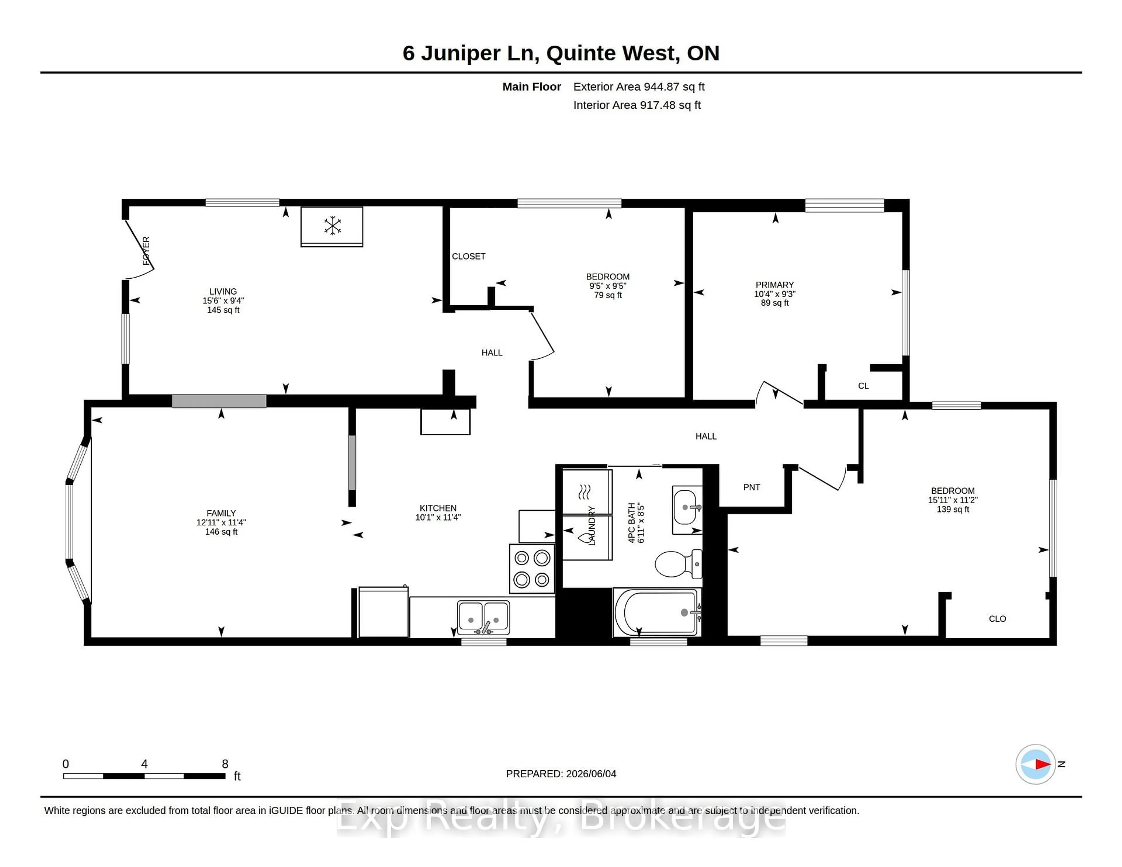 Floor plan for 6 Juniper Lane, Belleville Ontario K8N 4Z3
