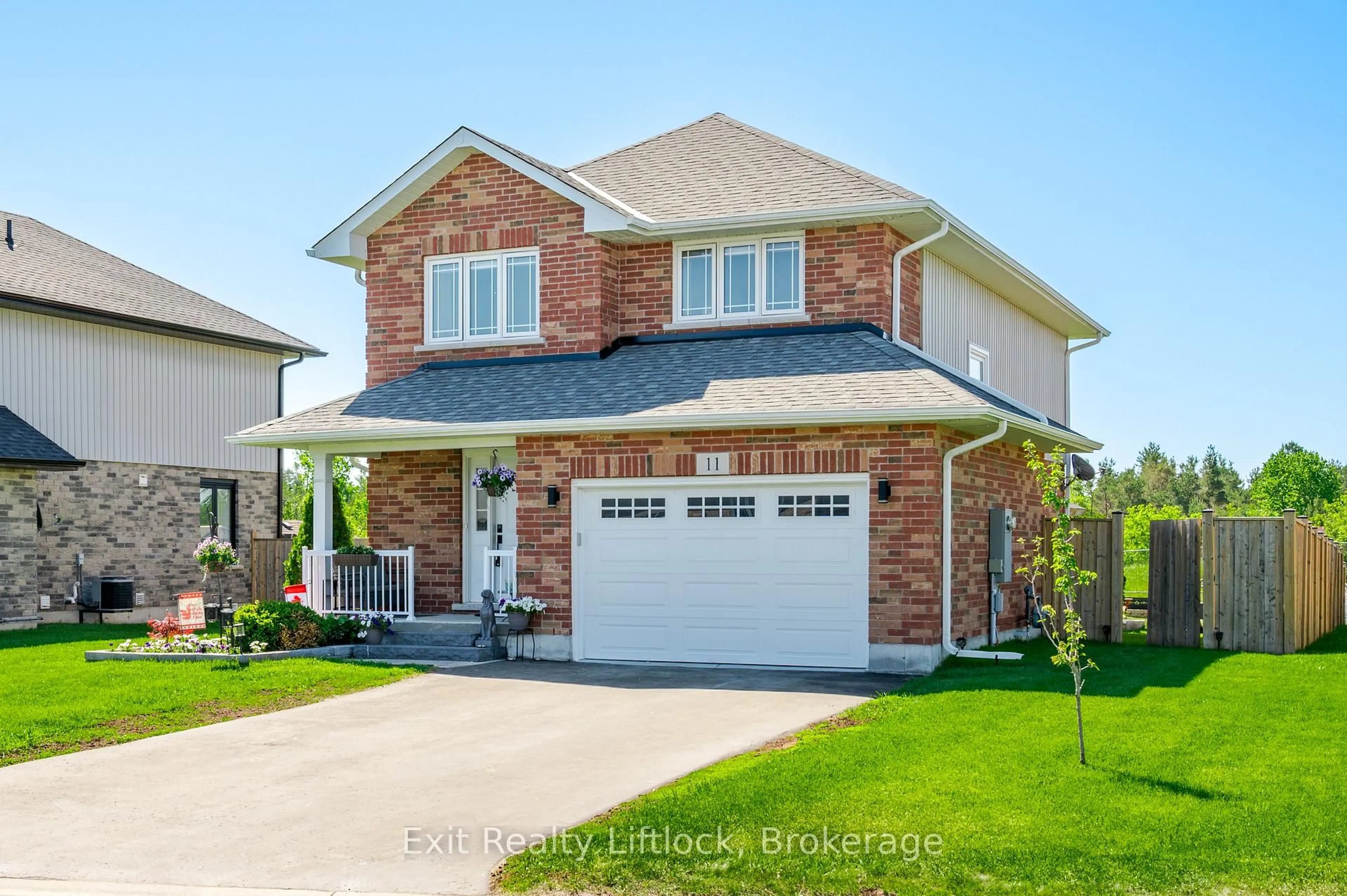 Home with brick exterior material, street for 11 Darrell Drain Cres, Asphodel-Norwood Ontario K0L 2V0