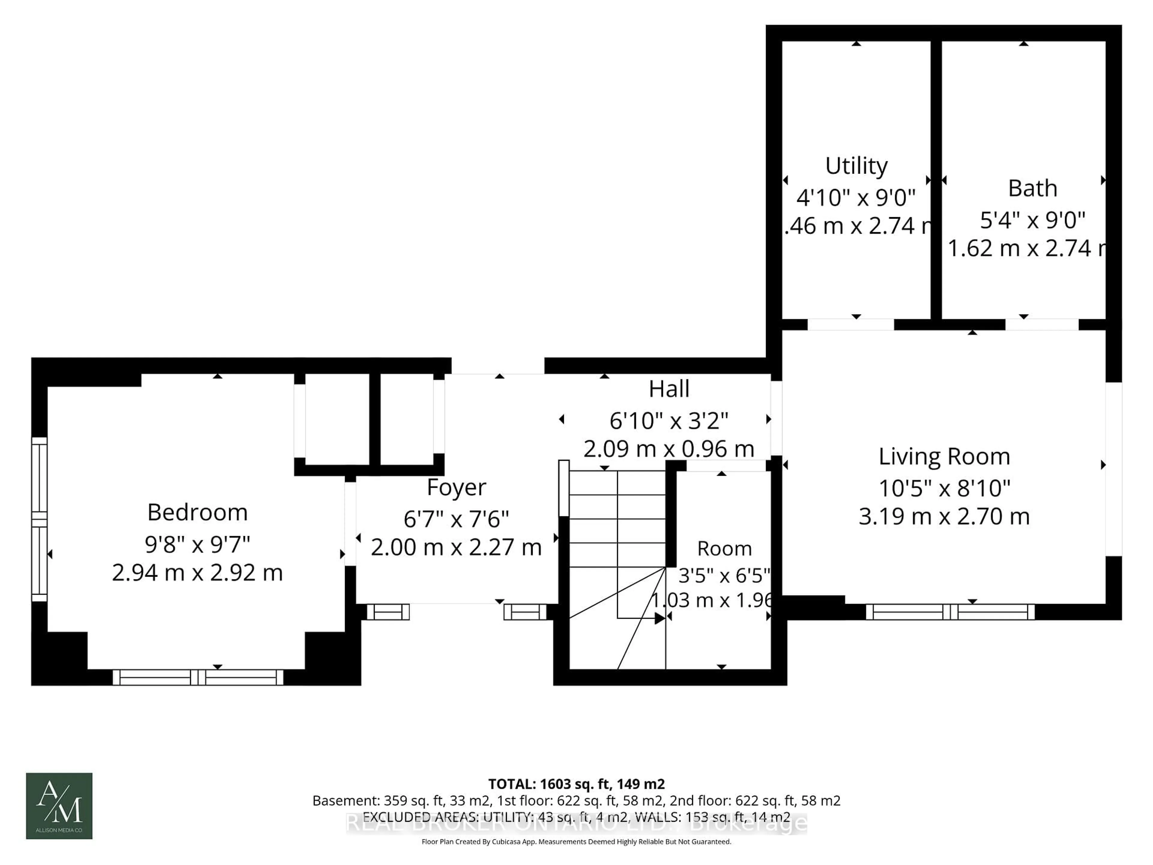 Floor plan for 2 Kenridge Terr, Hamilton Ontario L8J 0G4