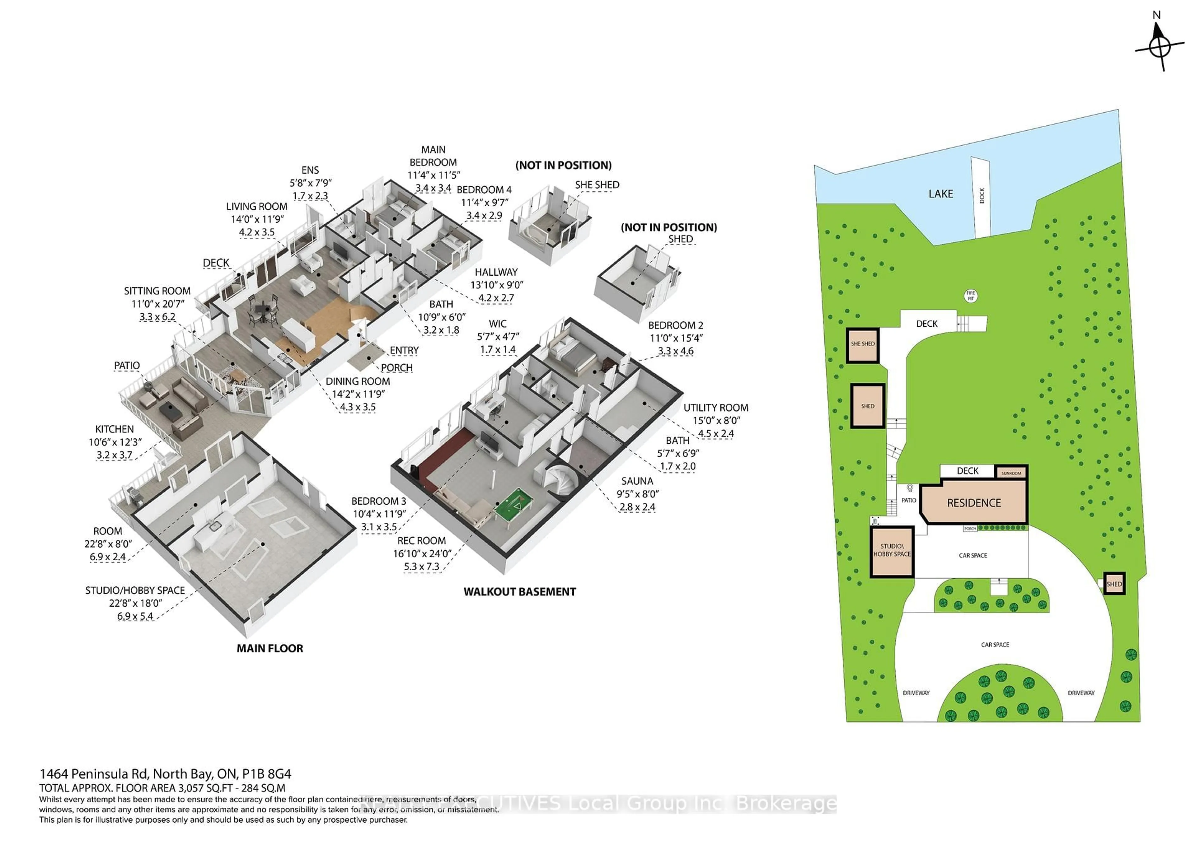 Floor plan for 1464 PENINSULA Rd, North Bay Ontario P1B 8G4