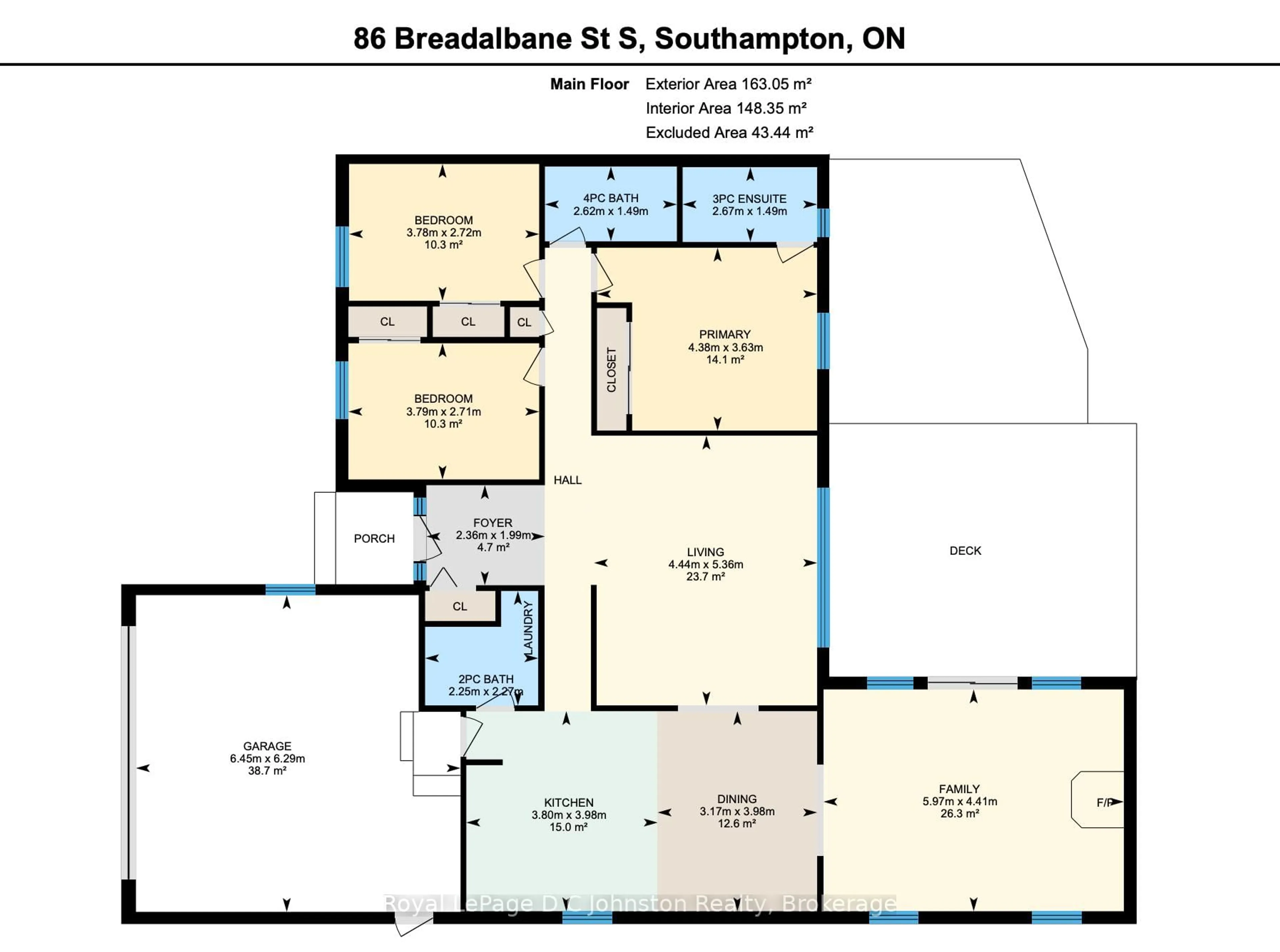 Floor plan for 86 Breadalbane St, Saugeen Shores Ontario N0H 2L0