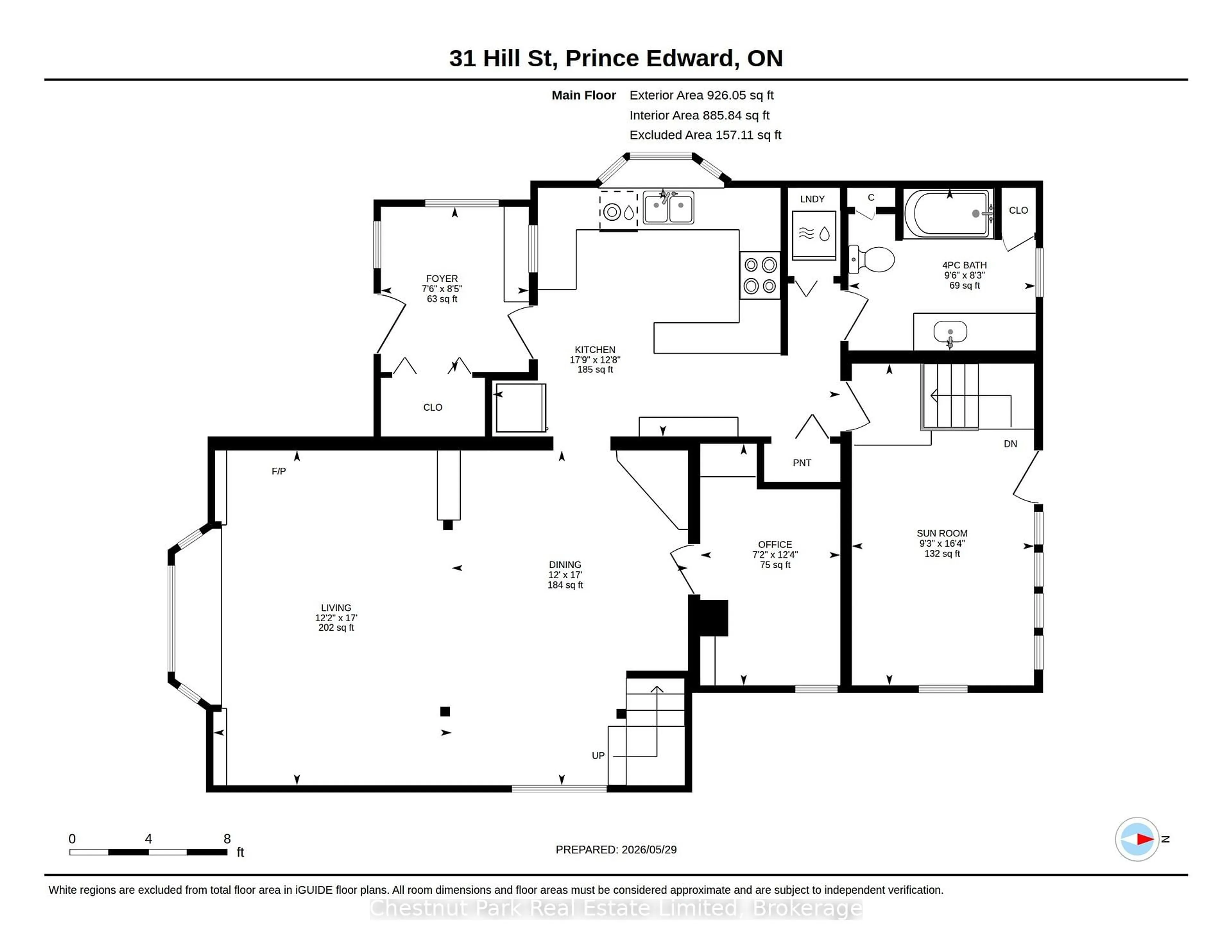 Floor plan for 31 Hill St, Prince Edward County Ontario K0K 2T0