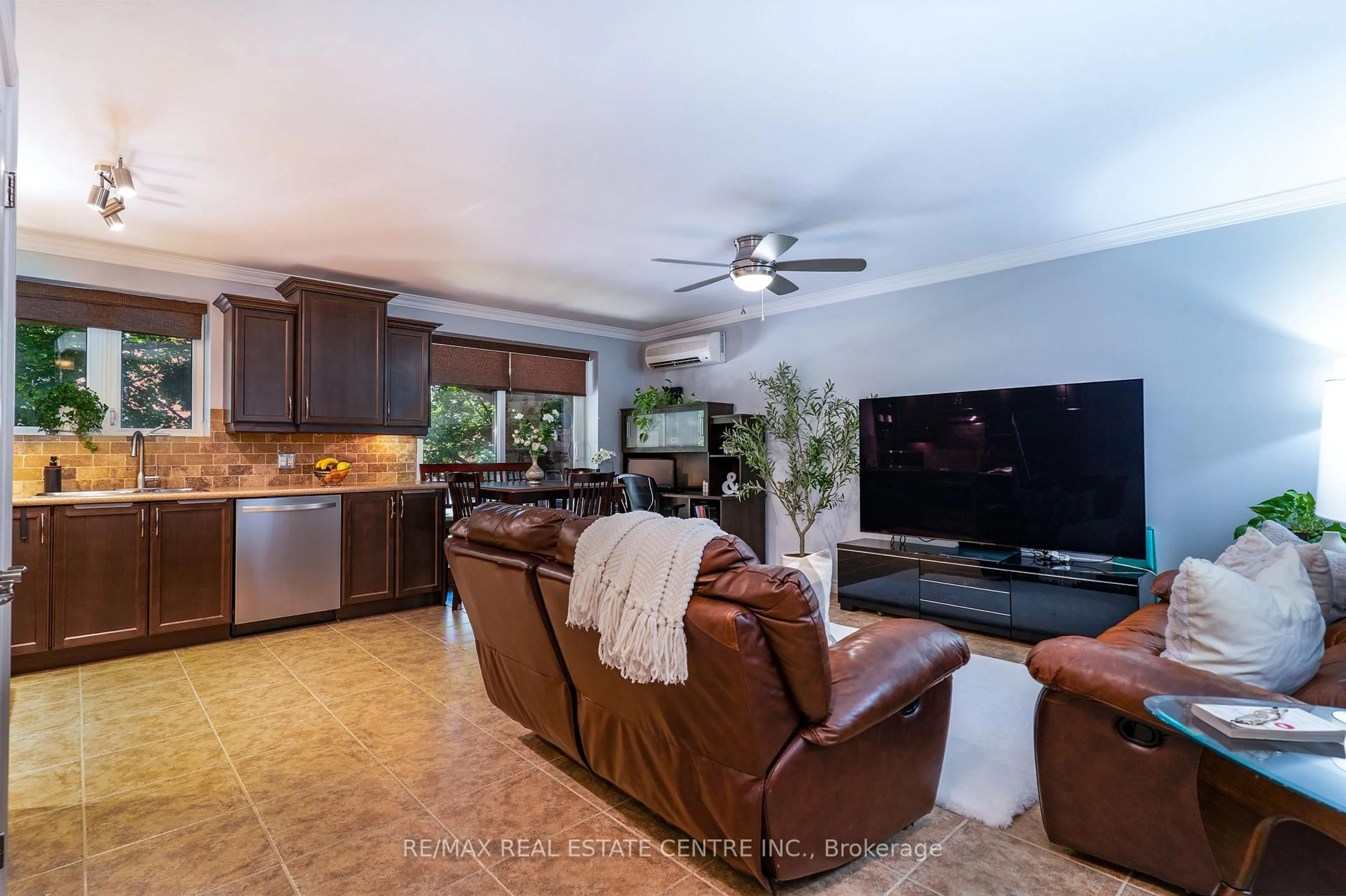 Open concept kitchen, ceramic/tile floor for 1212 Fennell Ave #304, Hamilton Ontario L8T 1T2