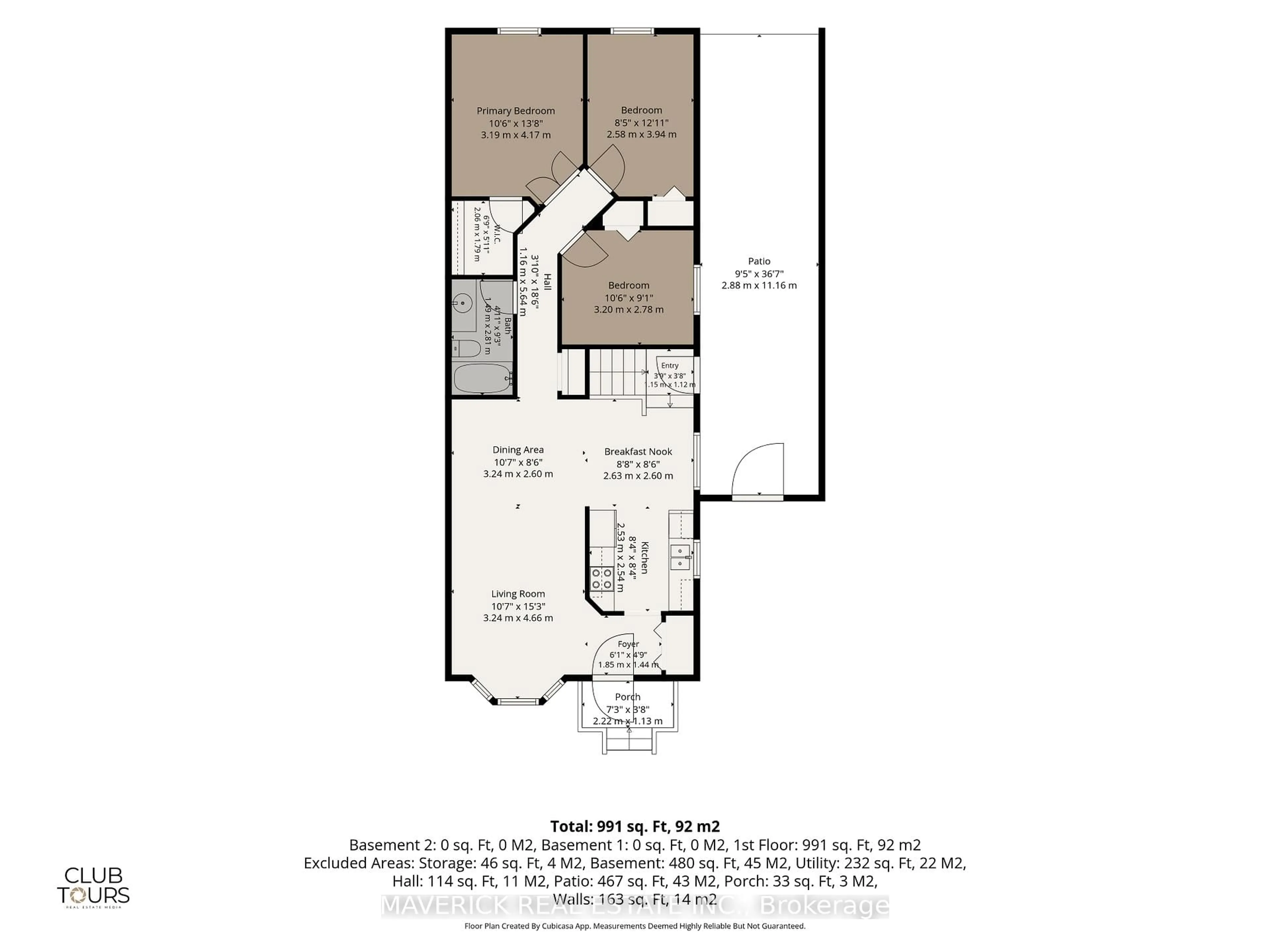Floor plan for 315 Simpson Cres, London East Ontario N5V 5E1