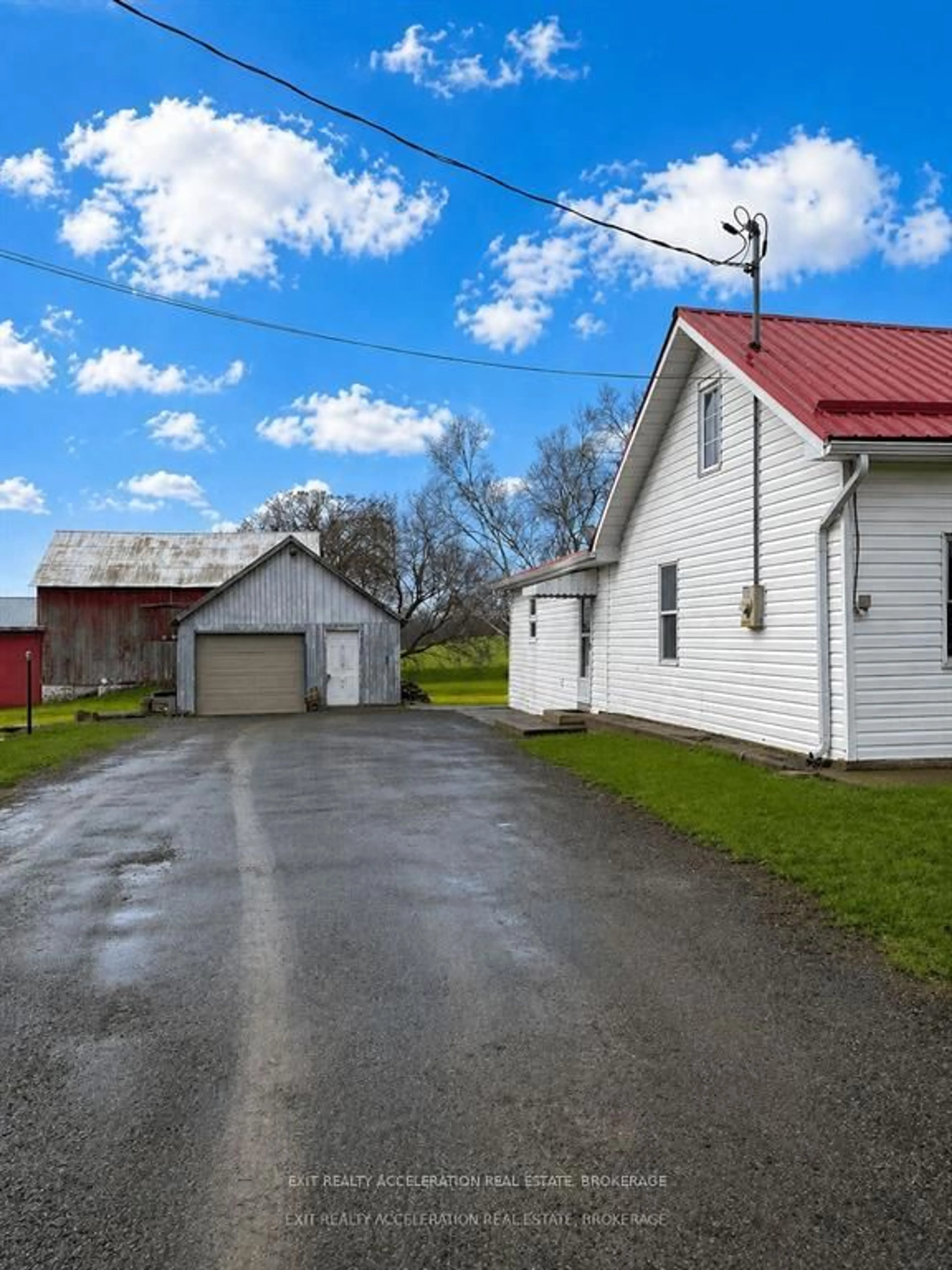 A pic from outside/outdoor area/front of a property/back of a property/a pic from drone, street for 2580 County Road 41, Greater Napanee Ontario K0K 2W0