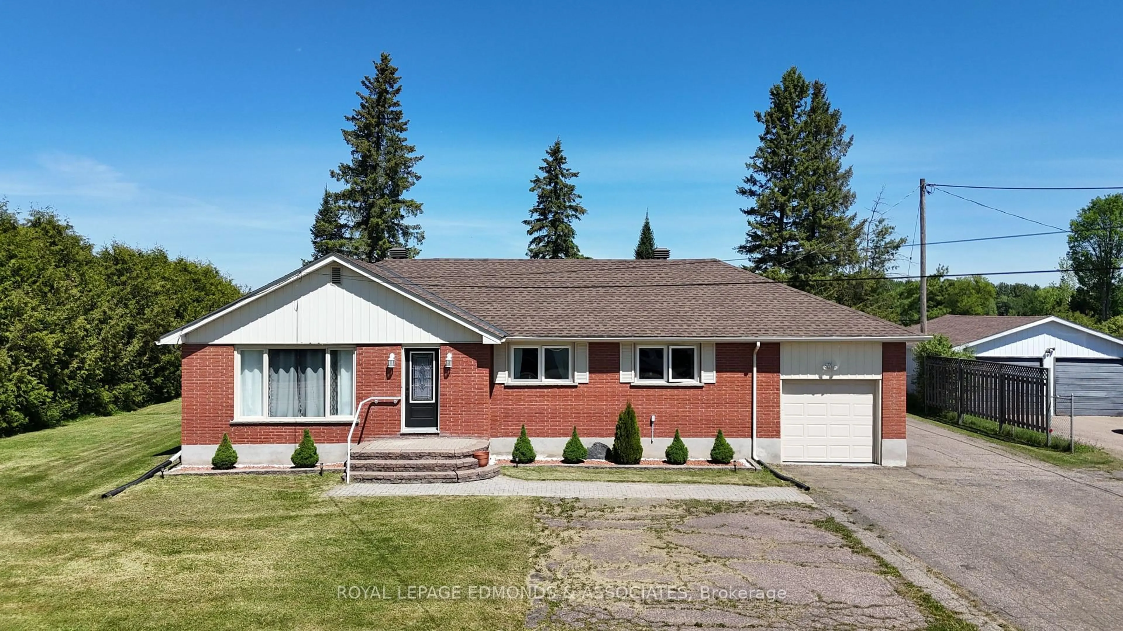 Home with brick exterior material, street for 11837 Round Lake Rd, Pembroke Ontario K8A 6W8