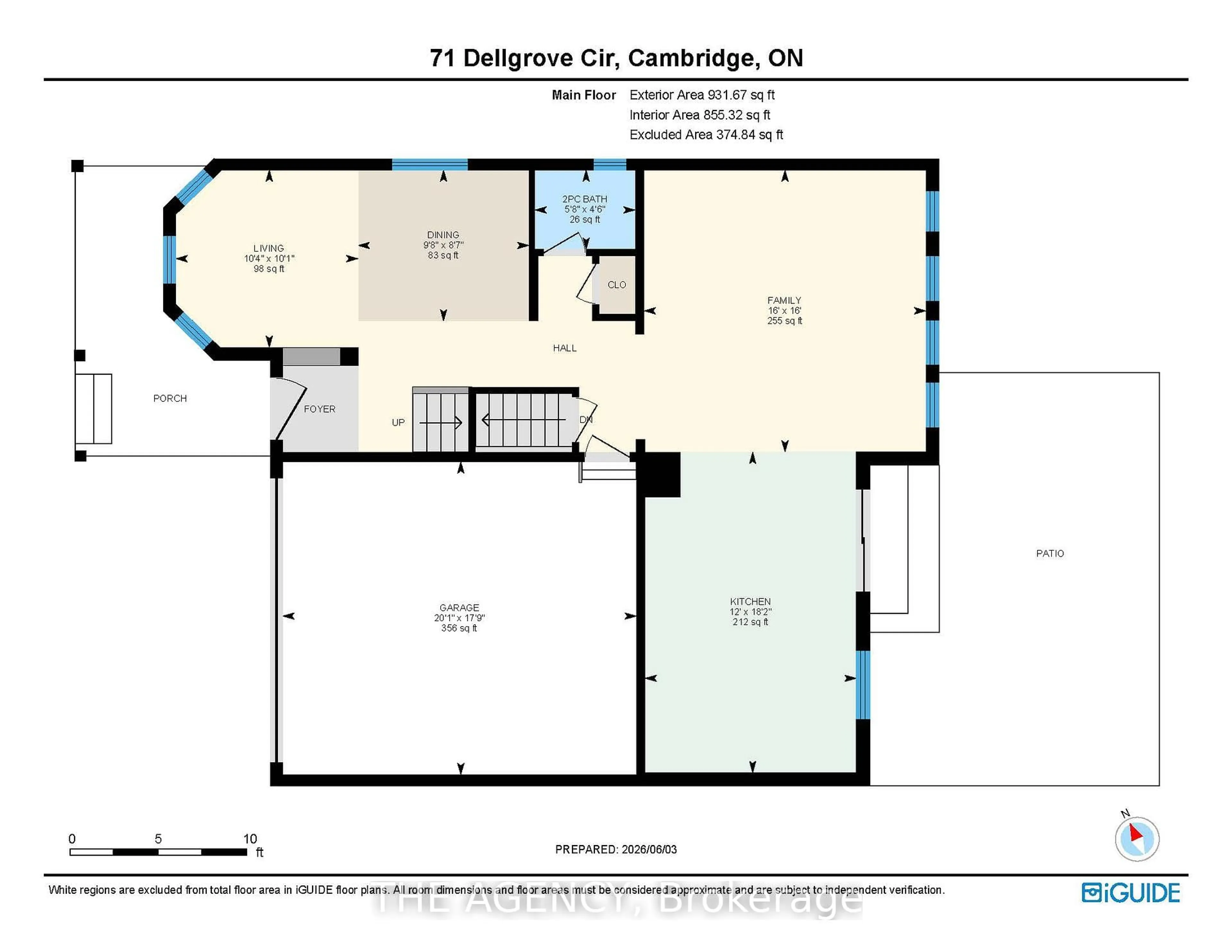 Floor plan for 71 Dellgrove Circ, Cambridge Ontario N1T 2J9