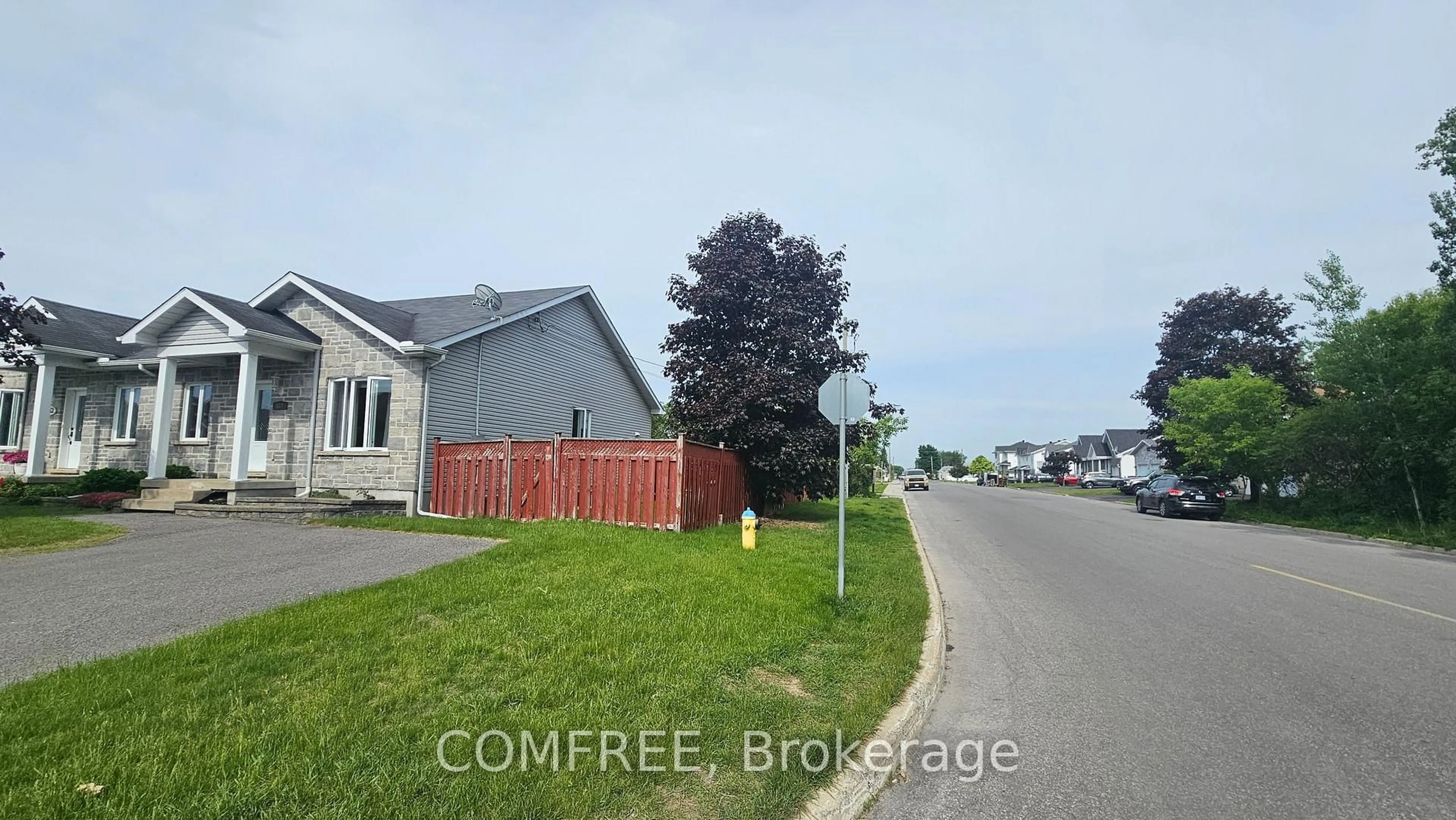 A pic from outside/outdoor area/front of a property/back of a property/a pic from drone, street for 410 Marc Andre St, Hawkesbury Ontario K6A 0A5