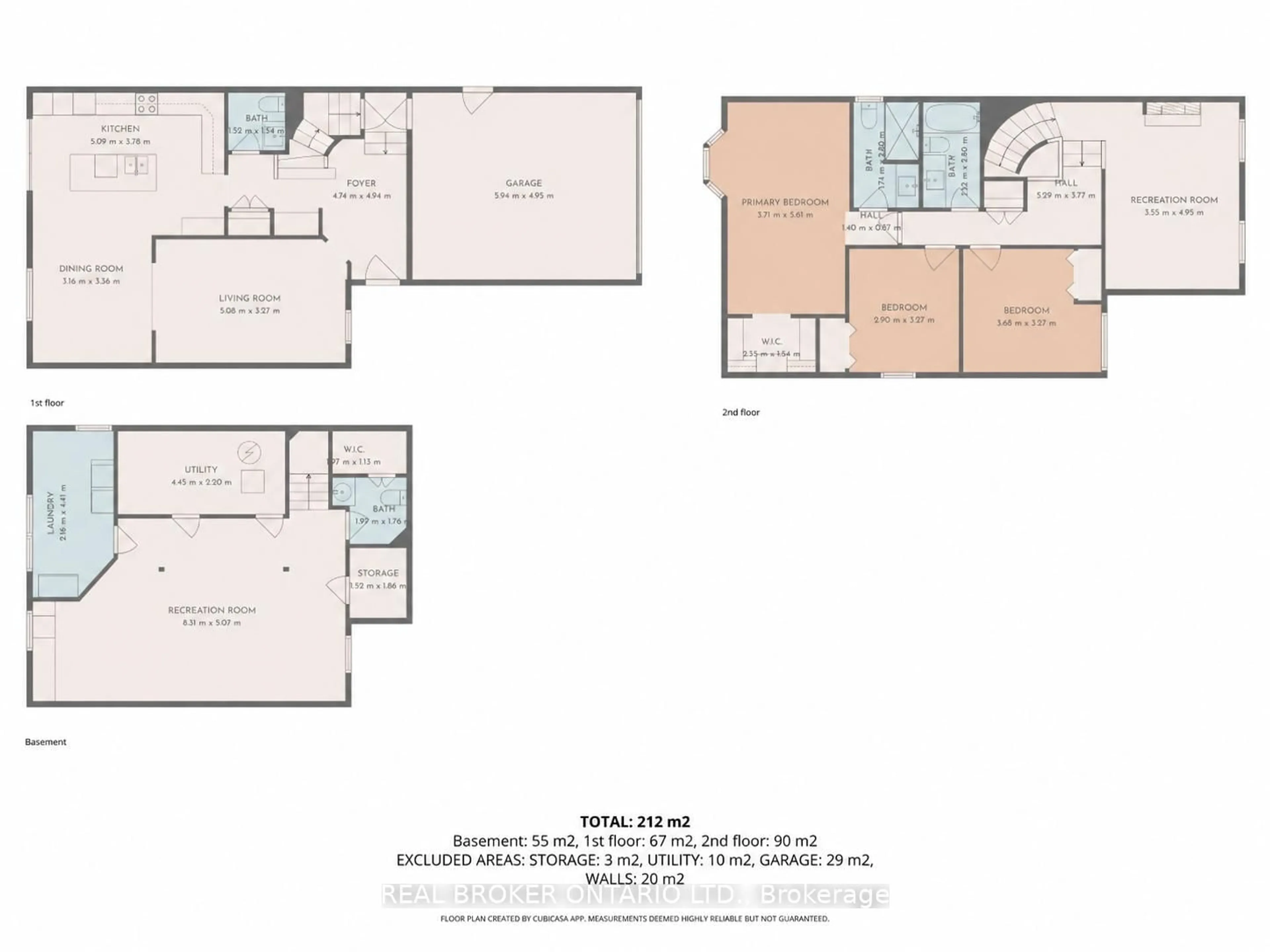 Floor plan for 2058 Wildflower Dr, Orleans Ontario K1E 3R3