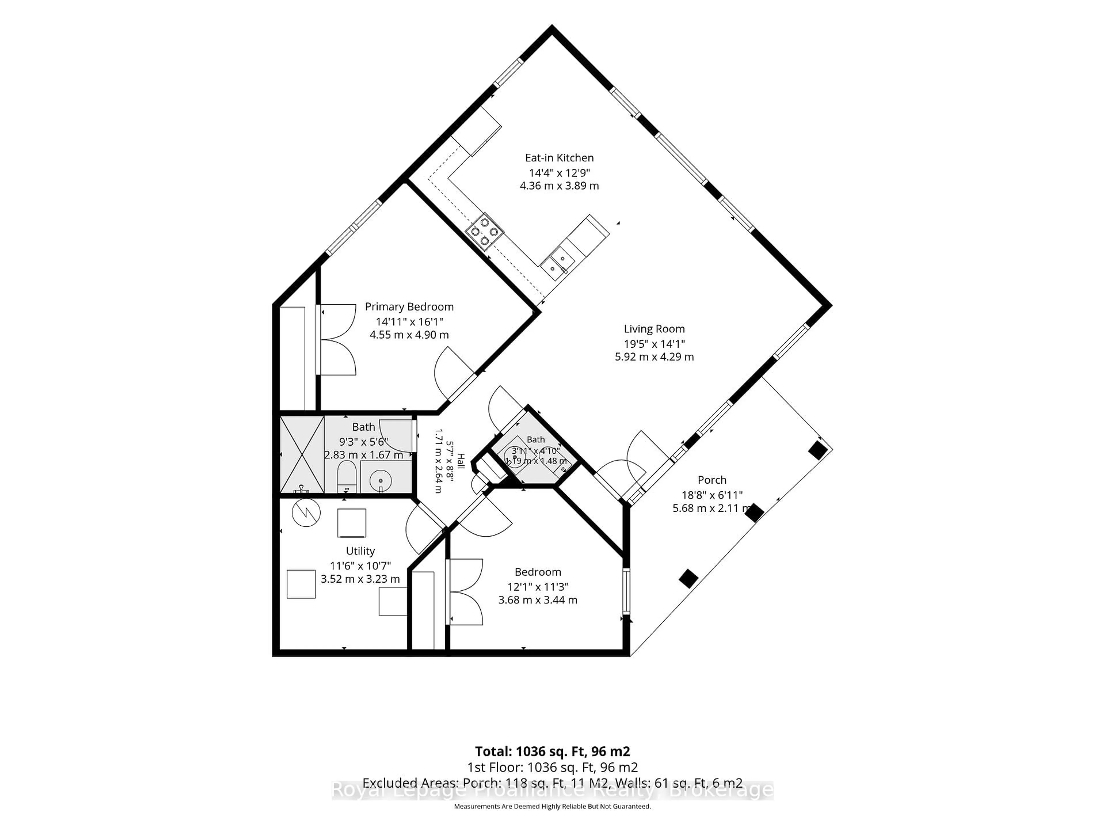 Floor plan for 295 Densmore Rd #504, Cobourg Ontario K9A 4J9
