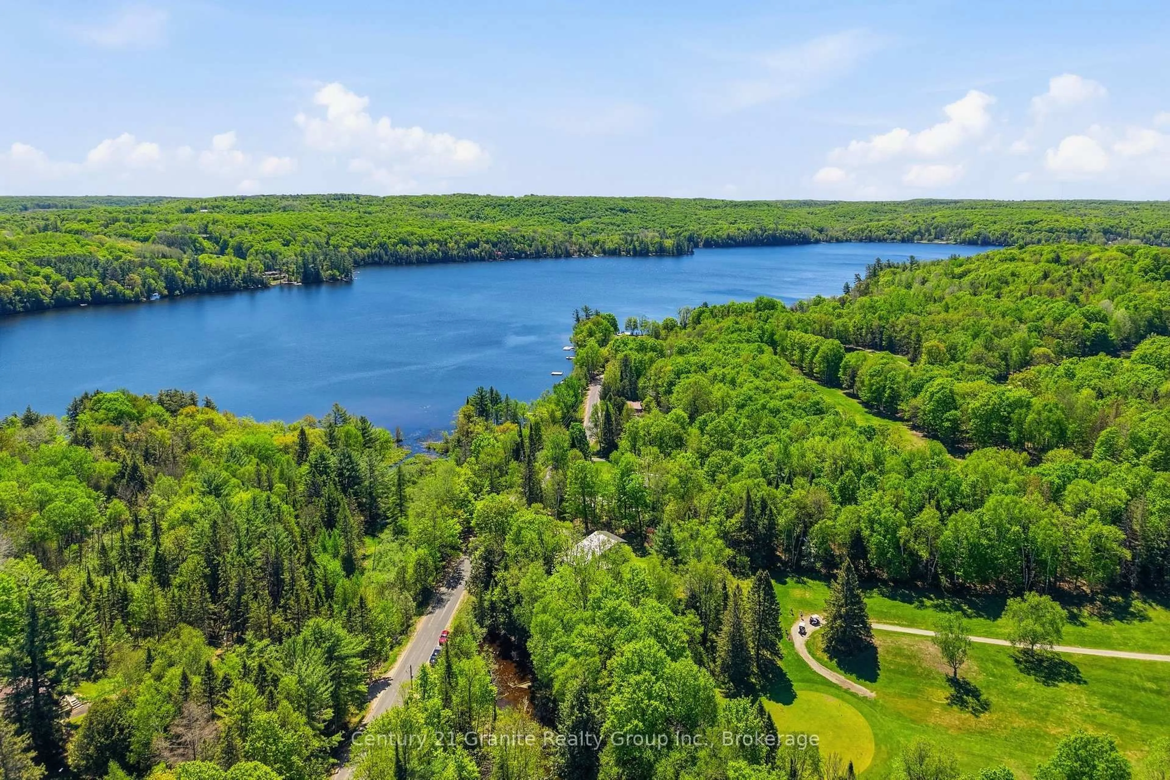 A pic from outside/outdoor area/front of a property/back of a property/a pic from drone, water/lake/river/ocean view for 2043 Wigamog Rd, Dysart et al Ontario K0M 1S0